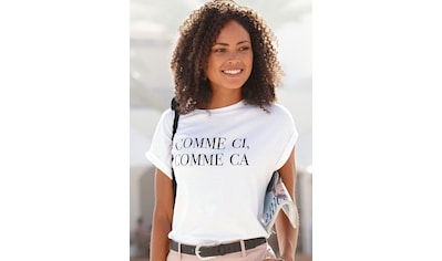 Cecil T-Shirt »NOS Shoulder Gathering S«, mit Fledermausärmeln online  bestellen | BAUR