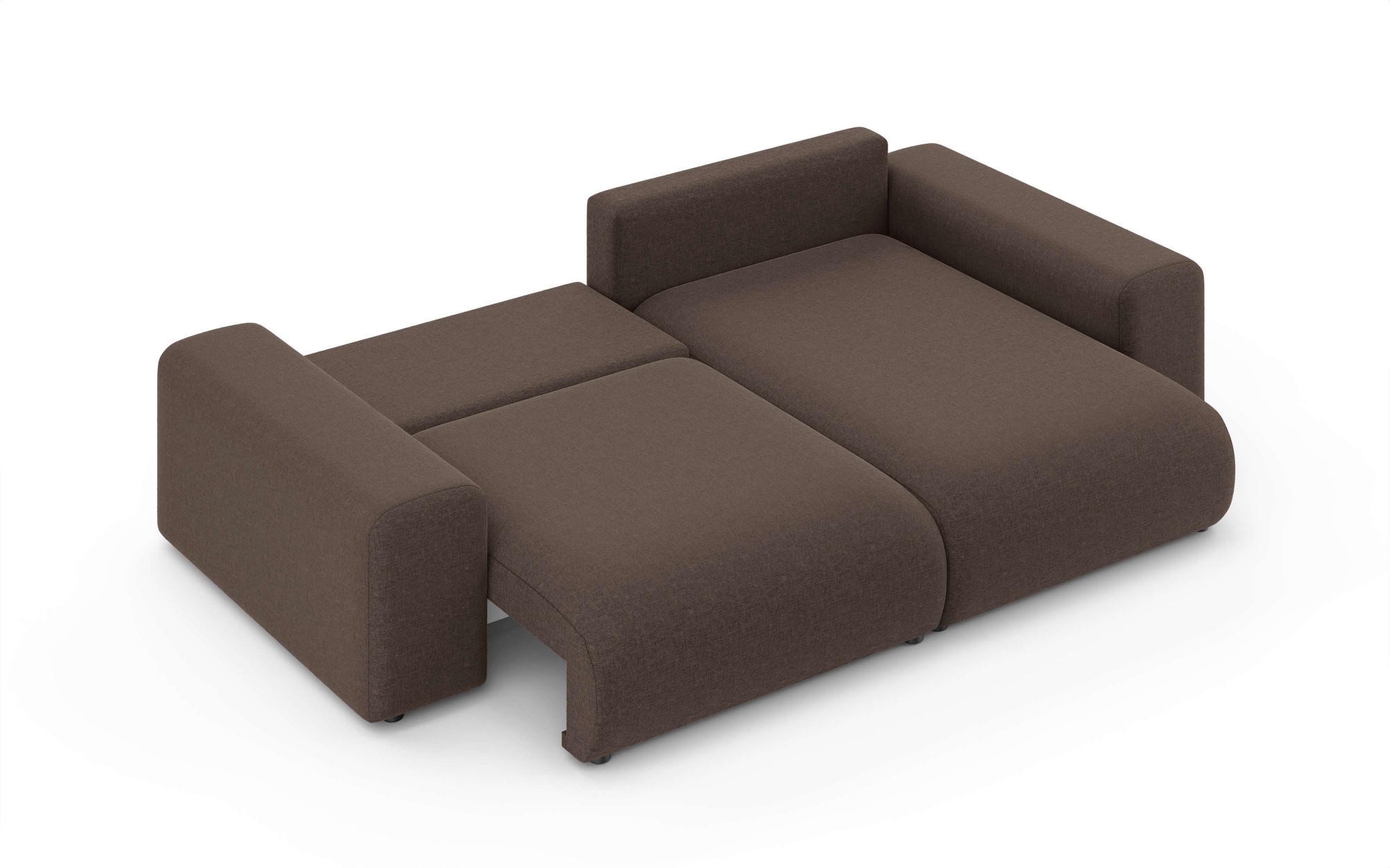 Home affaire Ecksofa »LAKESIDE mit Bettfunktion und Bettkasten, B/T/H 257/166/84 cm«, L-Form, Recamiere beidseitig montierbar, mit Wellenunterfederung