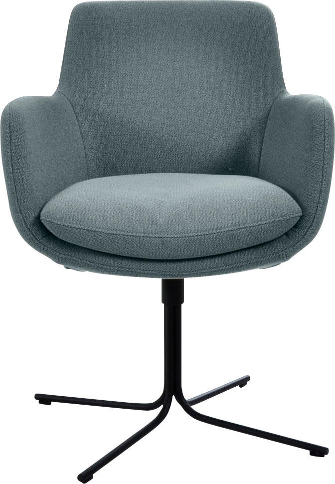 K+W Komfort & Wohnen Drehstuhl "Pego" () filigranem 4-Fuß-Gestell in schwar günstig online kaufen