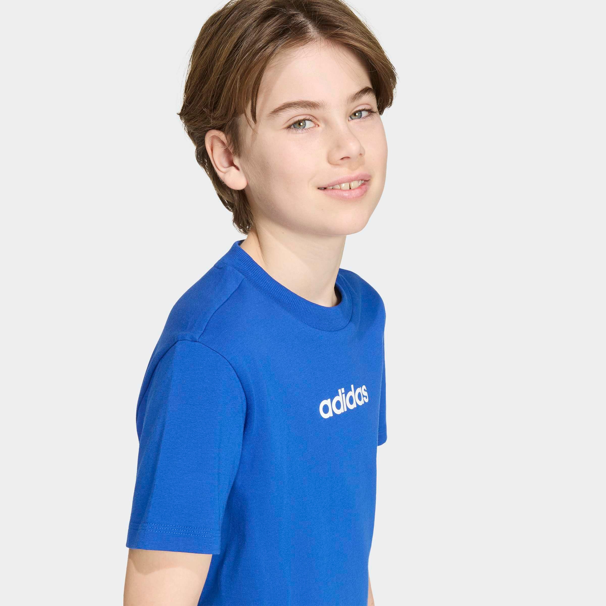 adidas Sportswear T-Shirt »J LIN TEE 160« für Kinder, mit Rundhalsausschnitt, ohne Verschluss, aus Baumwolle
