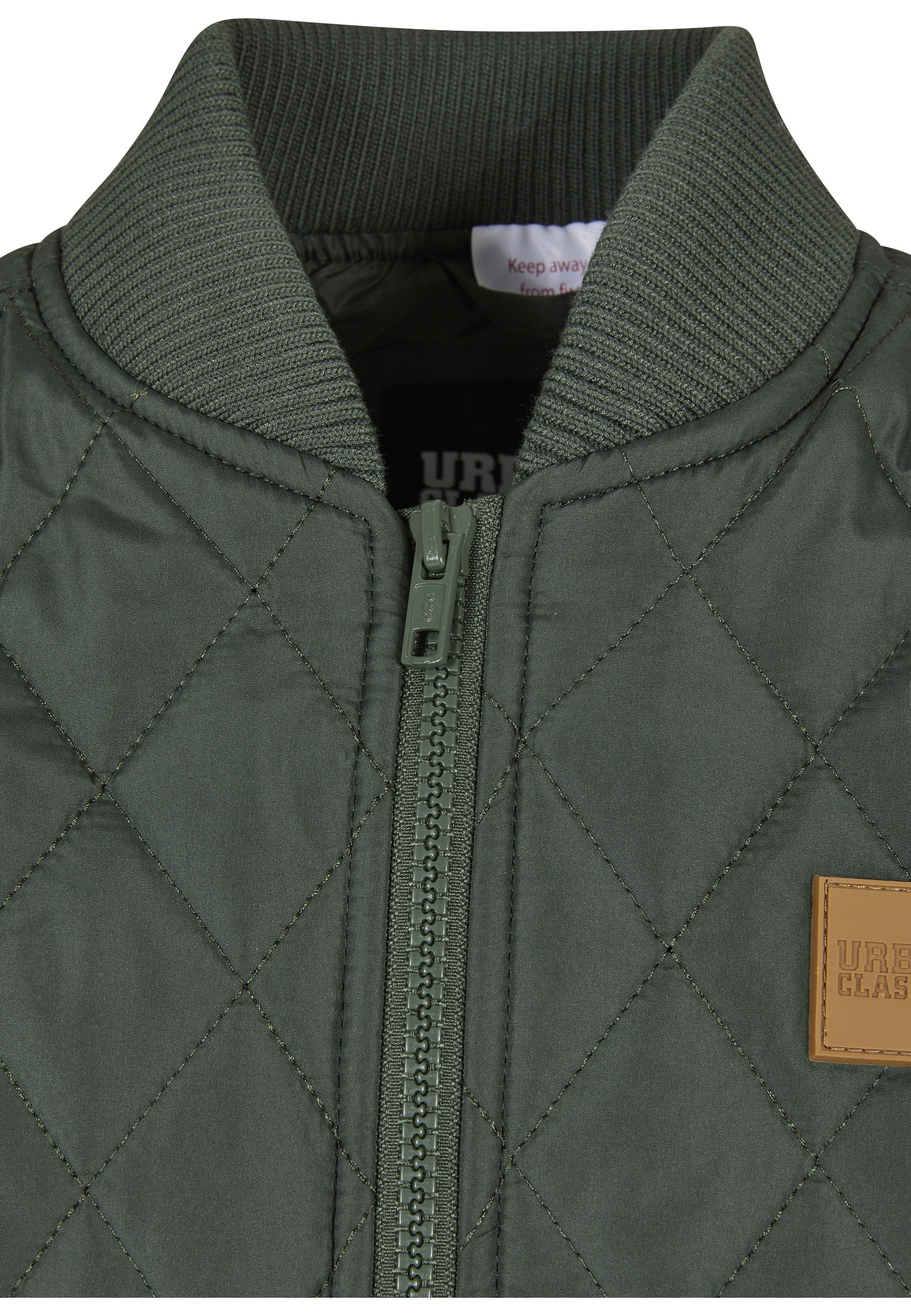 URBAN CLASSICS Allwetterjacke »Urban Classics Herren Boys Diamond Quilt Nylon Jacket« 1 Stk. tlg. ohne Kapuze