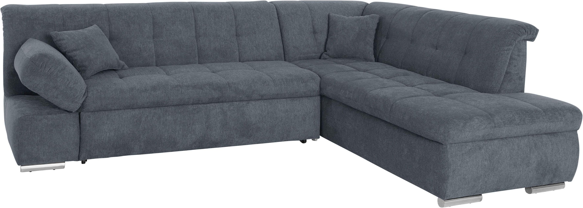 DOMO collection Ecksofa »Mona L-Form«, wahlweise mit Bett- und Armlehnfunktion