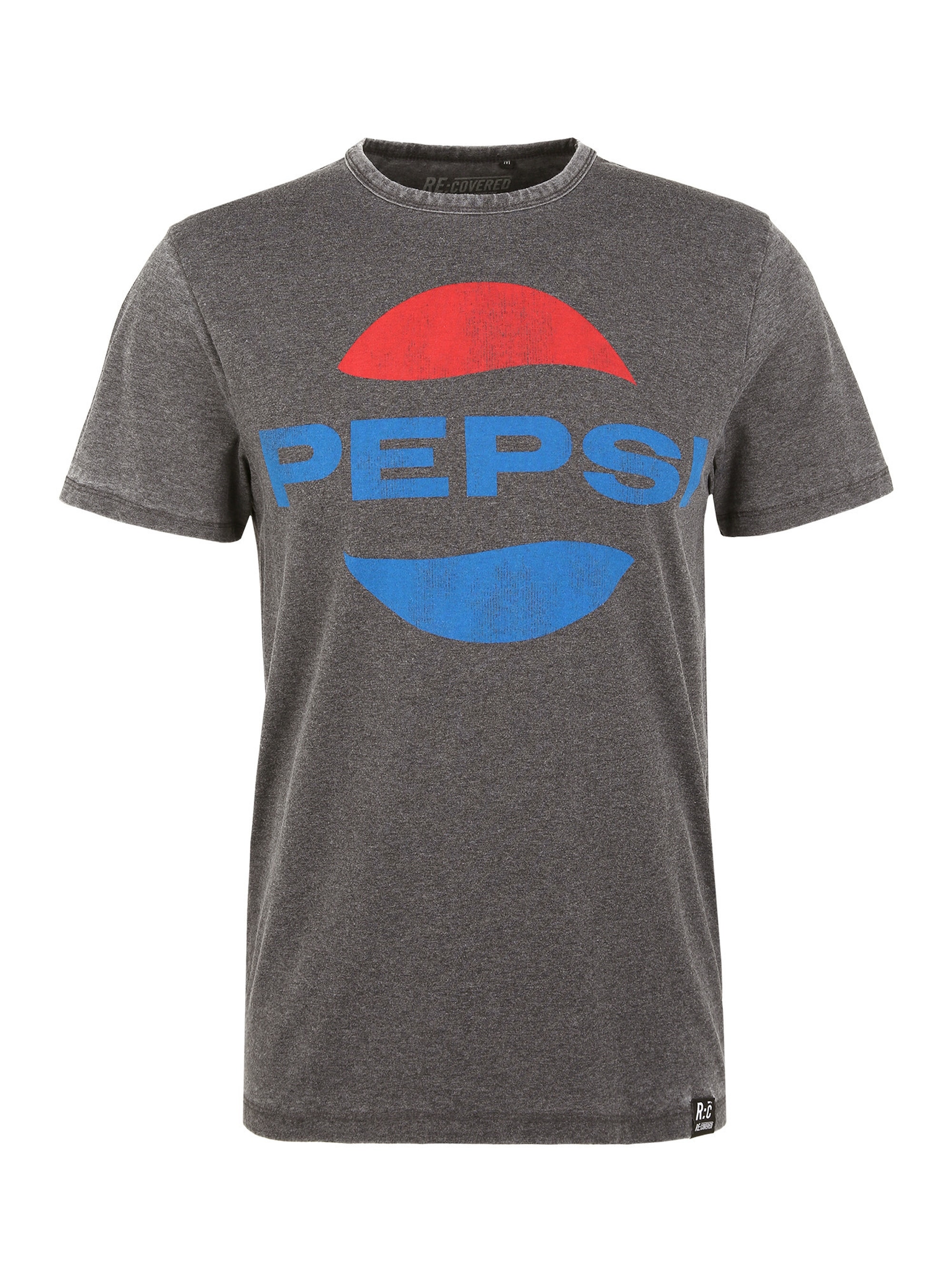 Recovered T-Shirt »Pepsi Classic Oval Logo Charcoal«, im zeitlosen Design