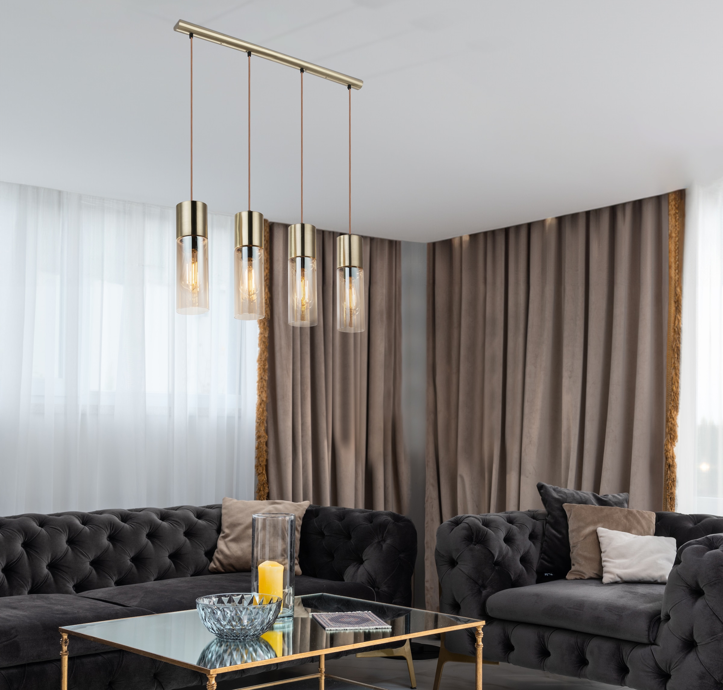 GLOBO LIGHTING Hängeleuchte »ANNIKA« E27 1 Stk. Hängeleuchte, Glas, E27
