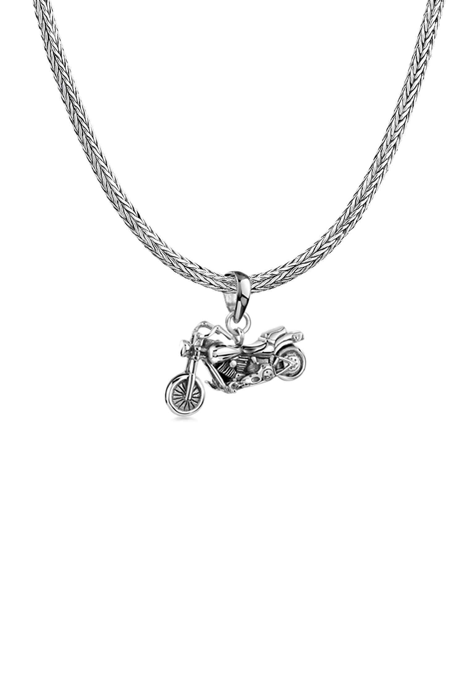 Kuzzoi Kette mit Anhänger »Herren Schlangenkette Motorrad Bike 925 Silber«  kaufen | BAUR