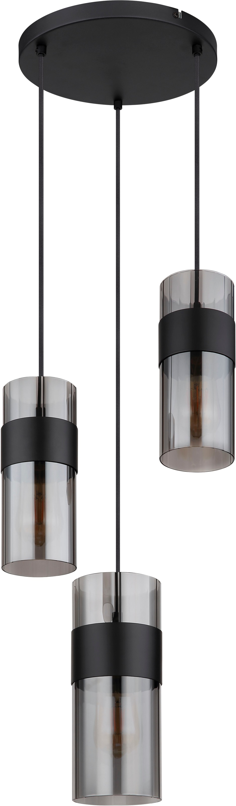 GLOBO LIGHTING Hängeleuchte »SCARFINA« E27 1 Stk. Hängeleuchte für Esszimmer & Küche Rauchglas