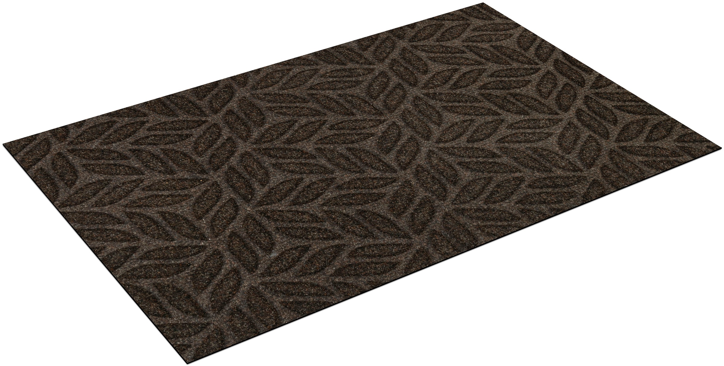 wash+dry by Kleen-Tex Fußmatte "DUNE Leaves Dark Brown" rechteckig 8 mm Höh günstig online kaufen