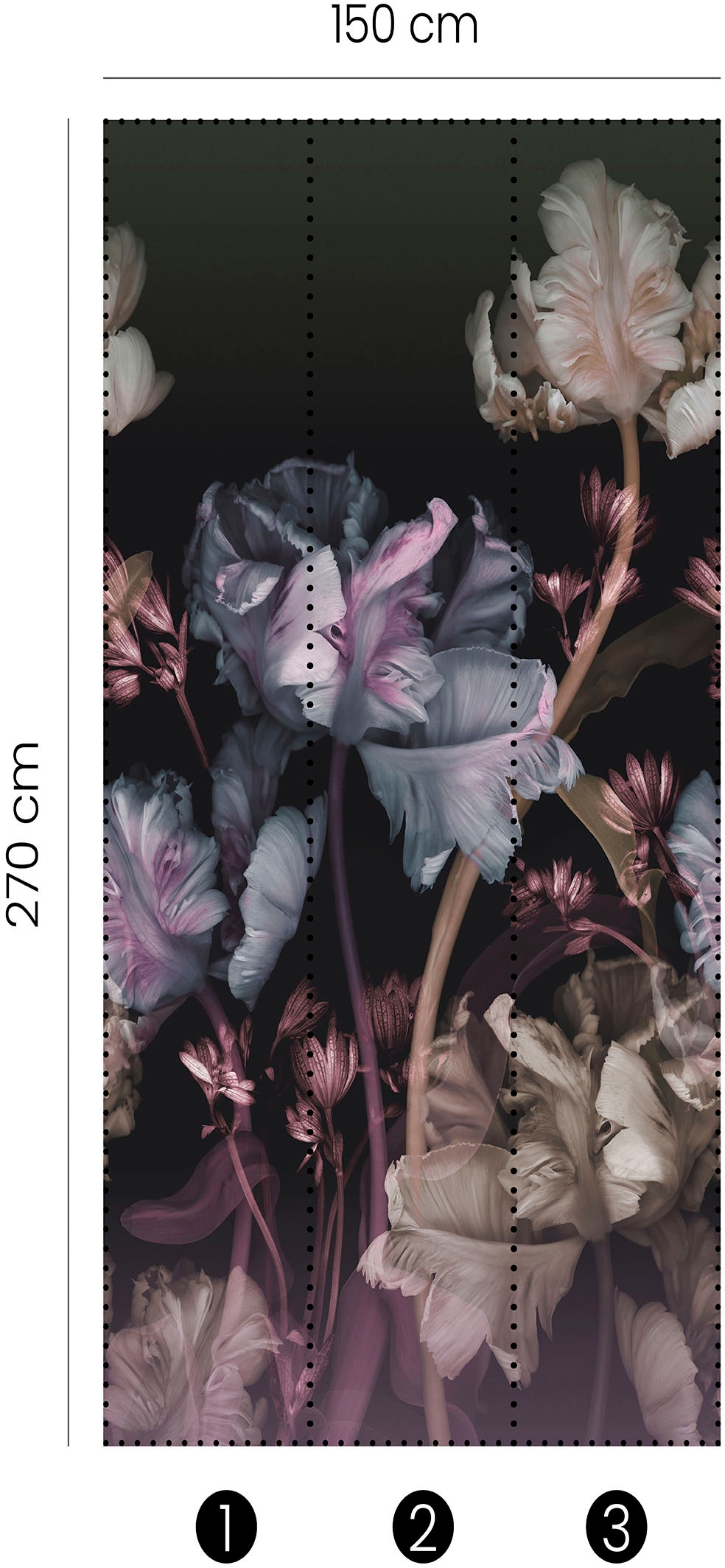 »Vanda«, Phthalate Fashion floral, frei, walls KRETSCHMER MARIA BAUR | GUIDO for günstig Fototapete