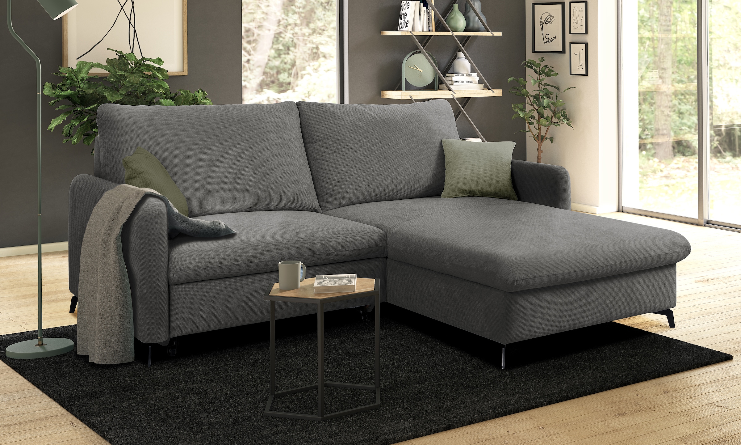 INOSIGN Ecksofa »Leilani«, Recamiere beidseitig montierbar, mit Bettfunktion und... kaufen