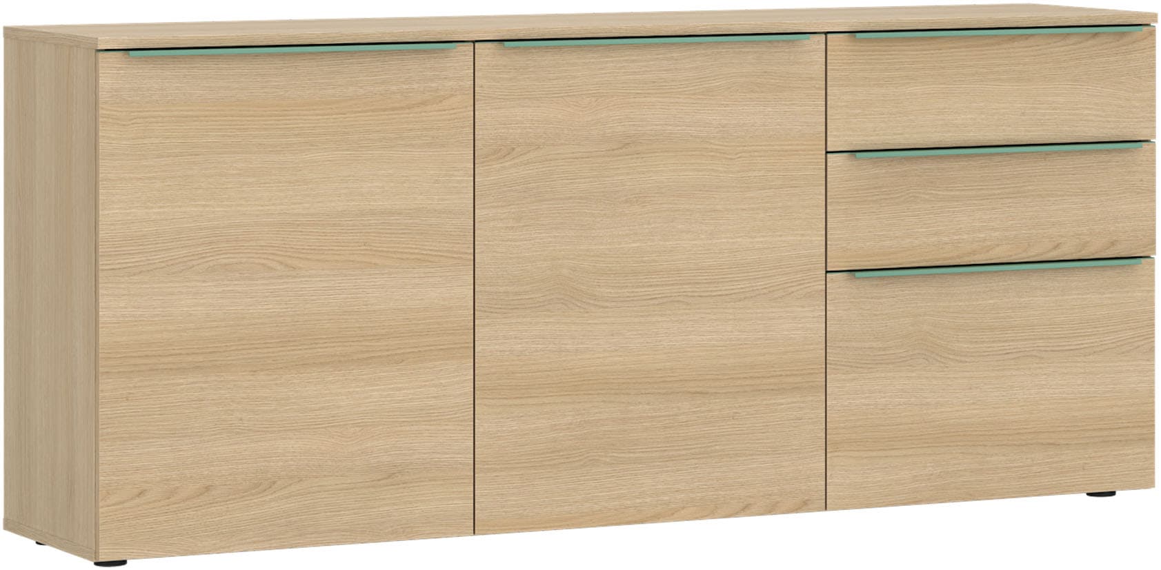TOM TAILOR HOME Kommode Lowboard, Breite 165 cm,3 Türen,2 Schubladen, viel Stauraum