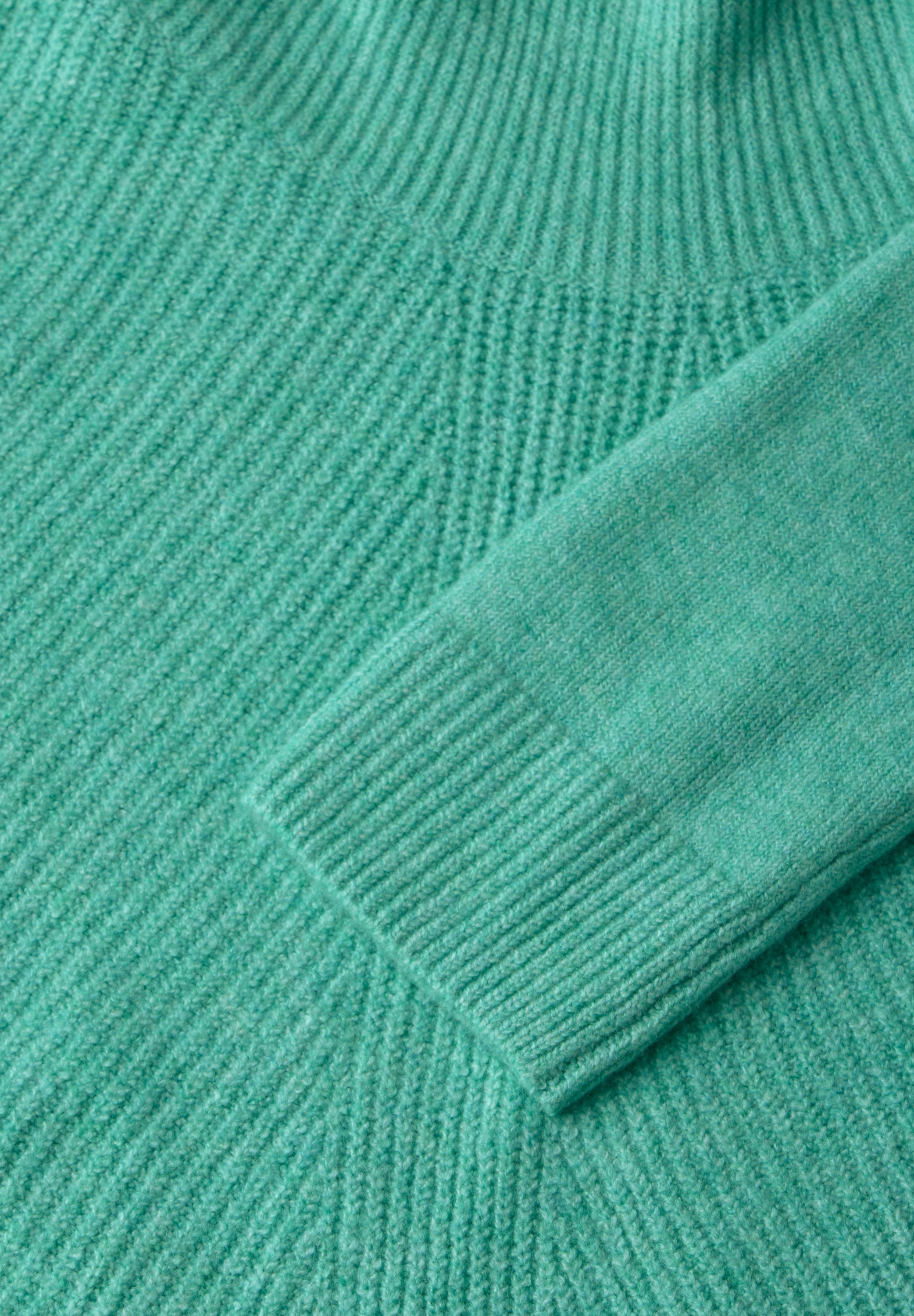 Cecil Rollkragenpullover, aus softem Materialmix