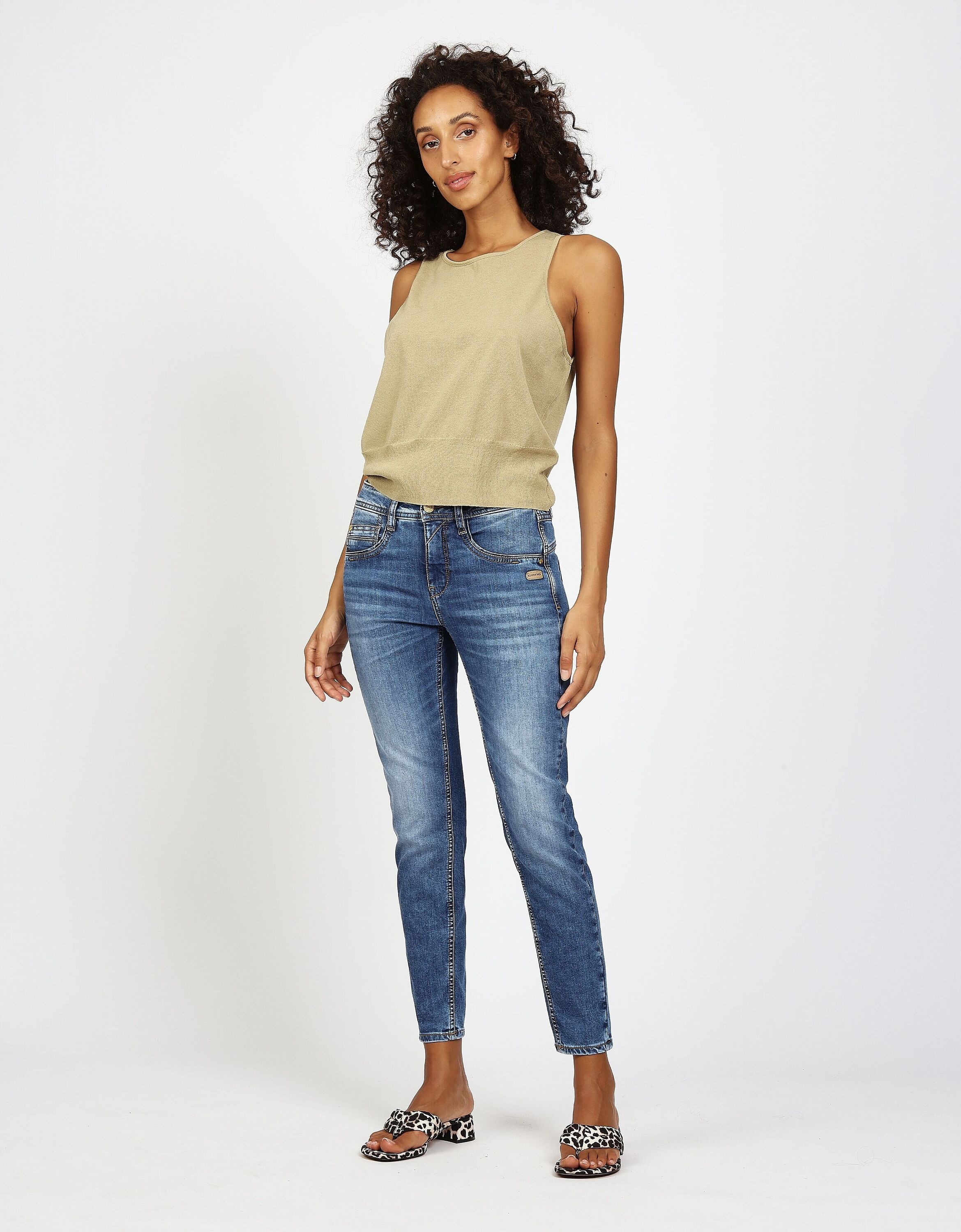 GANG Relax-fit-Jeans »94AMELIE CROPPED« im 5-Pocket-Style