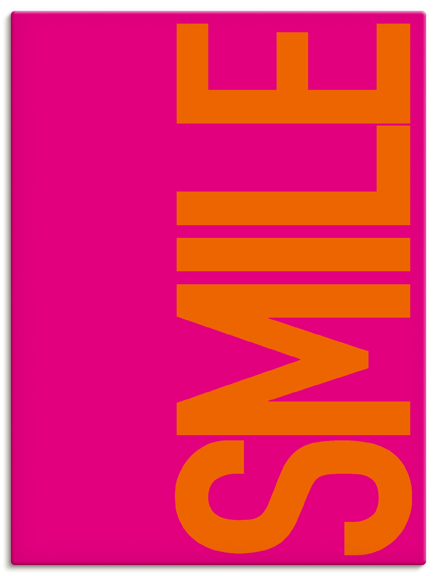 Artland "Smile" Sprüche & Texte 1 Stk. tlg. als Alubild, Leinwandbild, Poster, Wandaufkleber in verschied. Größen
