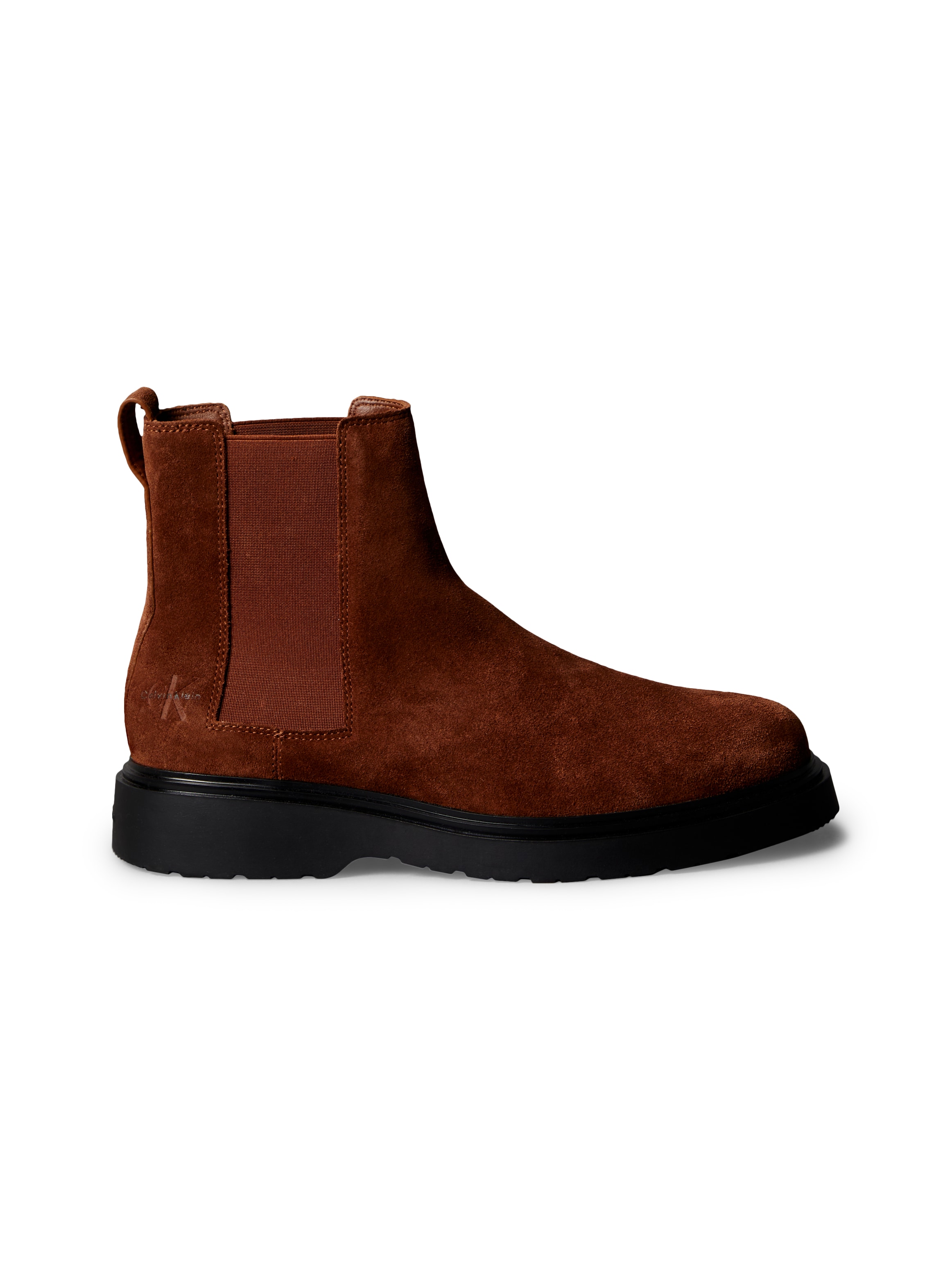Calvin Klein Jeans Chelseaboots »COMBAT ESS CHELSEA BOOT SU«, Stiefelette, Schlupfboots, Profilsohle, mit Anziehlasche