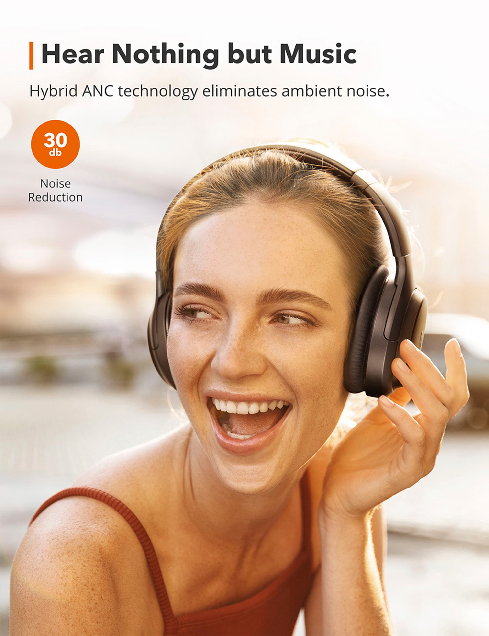 TaoTronics Kopfhörer »TT-BH090«, Bluetooth, Active Noise Cancelling (ANC)