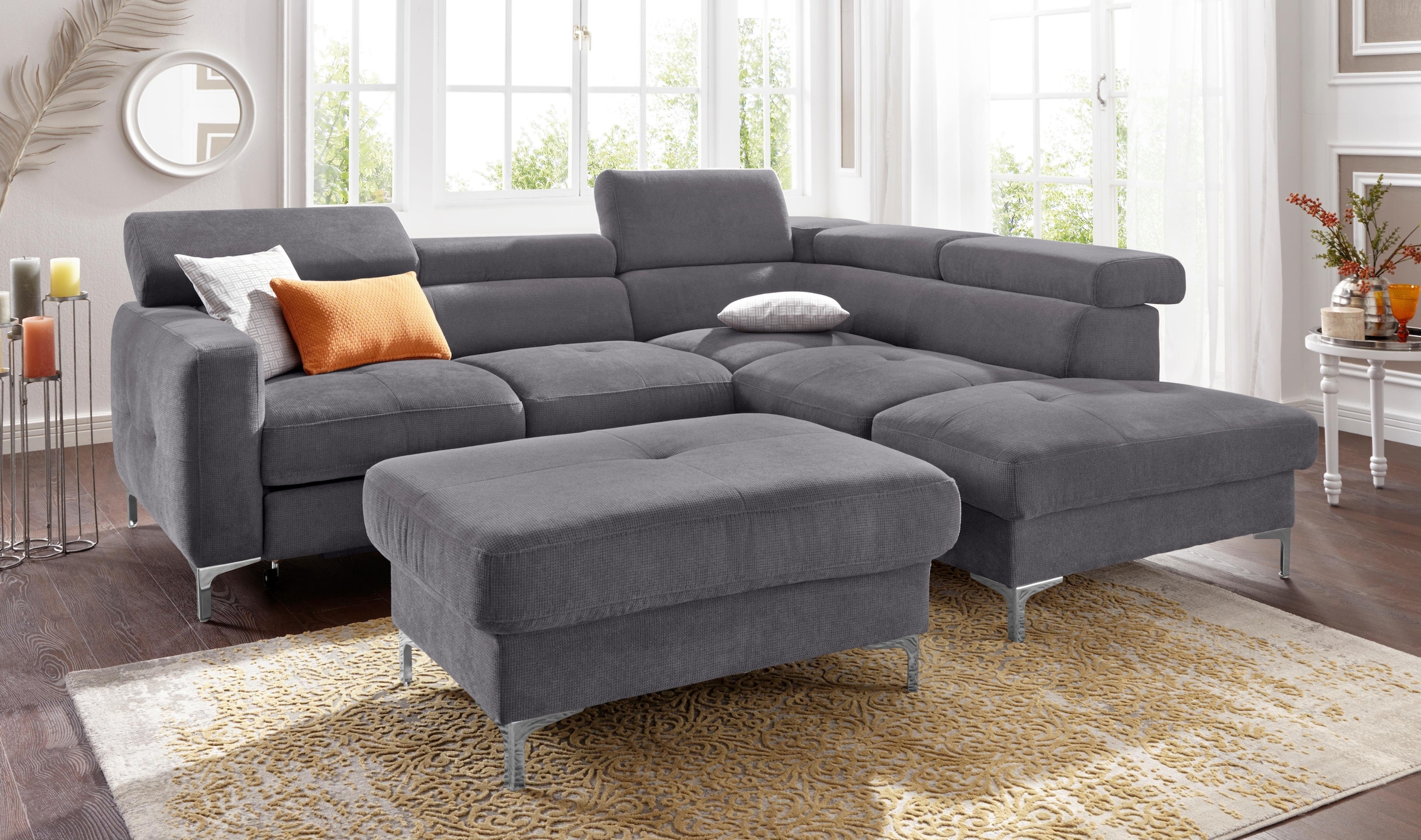 COTTA Polstergarnitur "Sammy L-Form", (Set), Set bestehend aus: Ecksofa mit günstig online kaufen