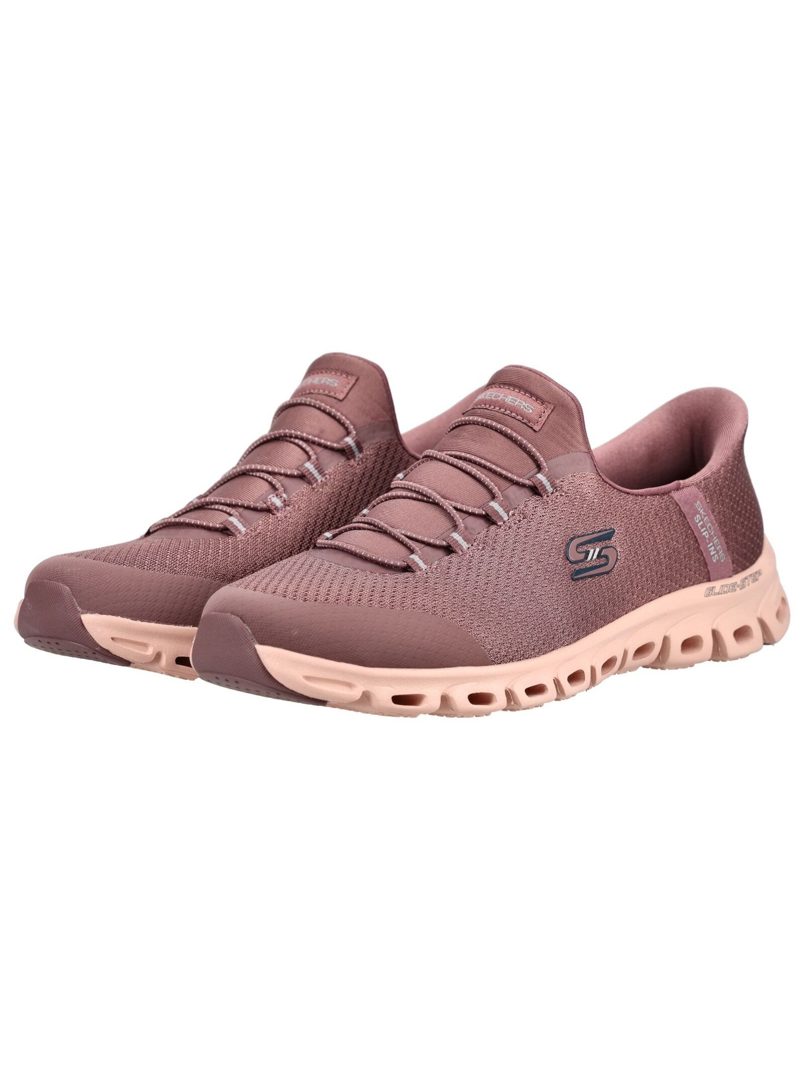 Skechers pour femme. 104557 Slip-Ins Glide Step Vibey pantoufles bordeaux (40), Plat, Lacets, Casuel 3