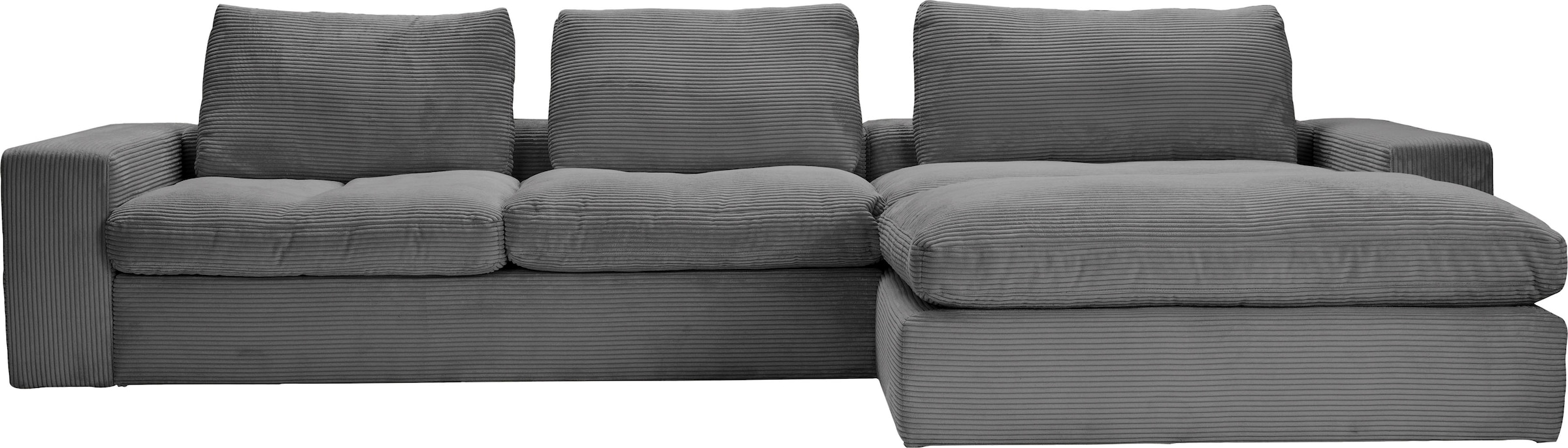 alina Ecksofa »Sandy«, mit Recamiere, in modernem Cordstoff
