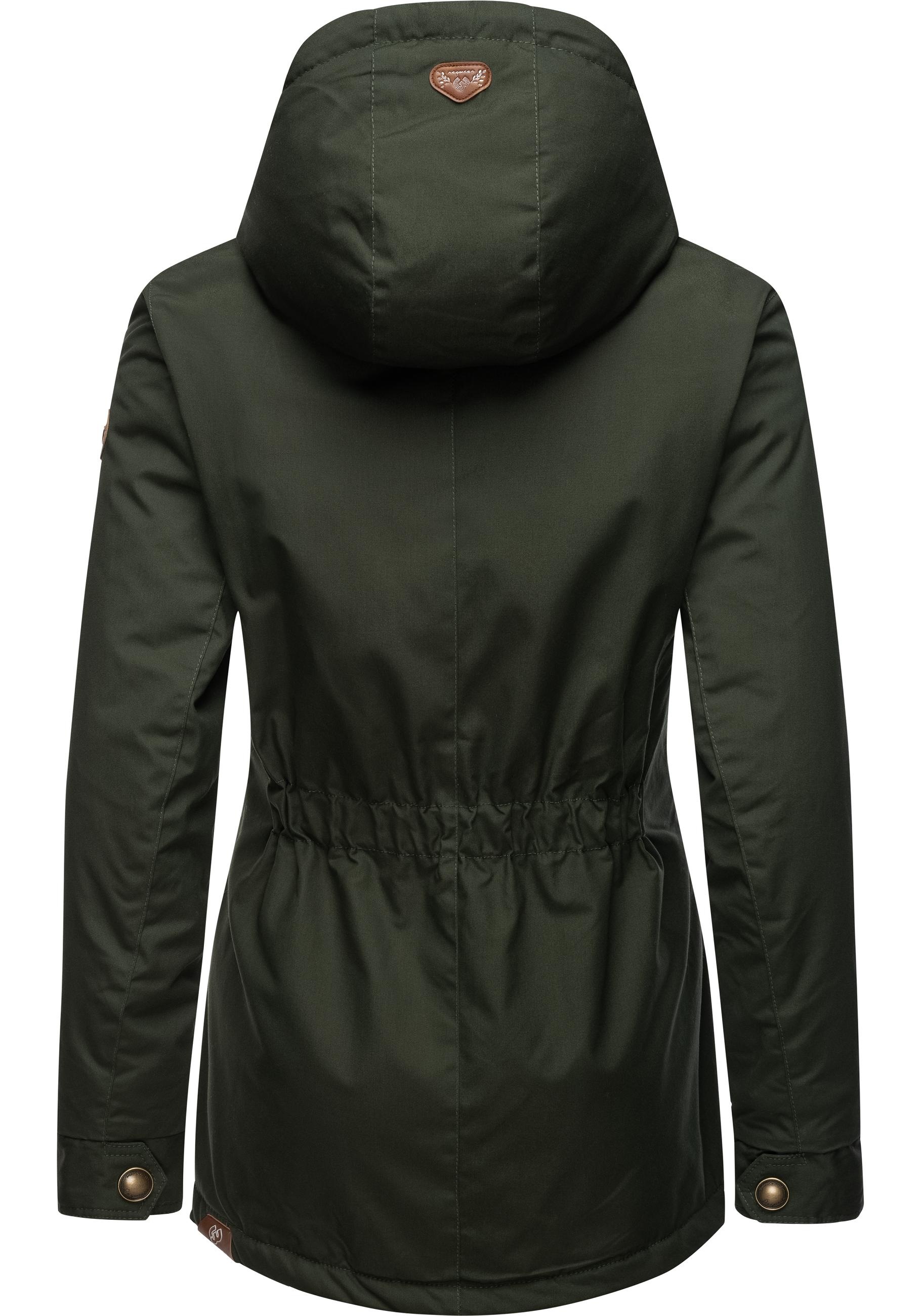 Ragwear Winterjacke »Monade«, mit Kapuze, Damen Winterparka mit Kapuze und m. Fleece gefüttert