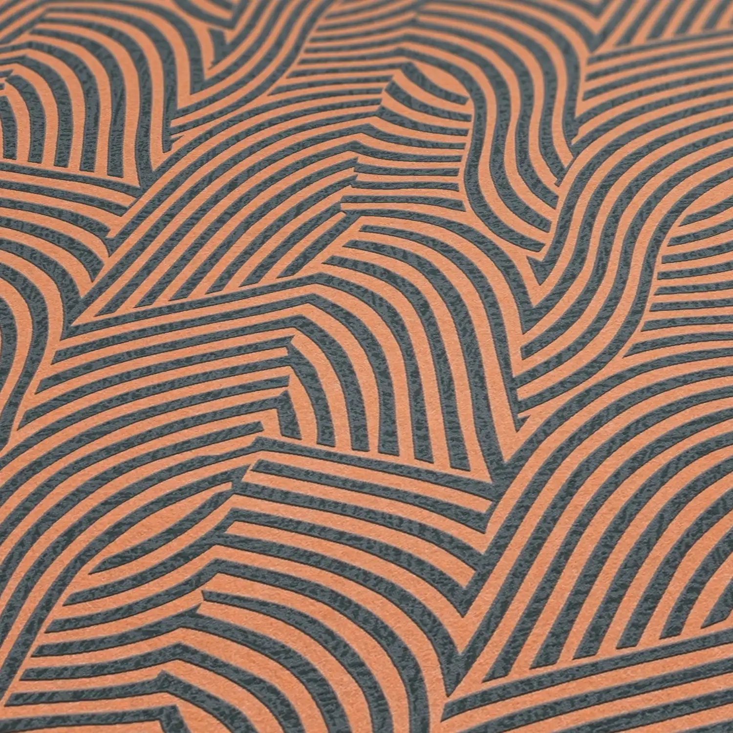 living walls Vliestapete »3D-Tapete Wellenmuster - Moderne Vliestapete« leicht glänzend strukturiert