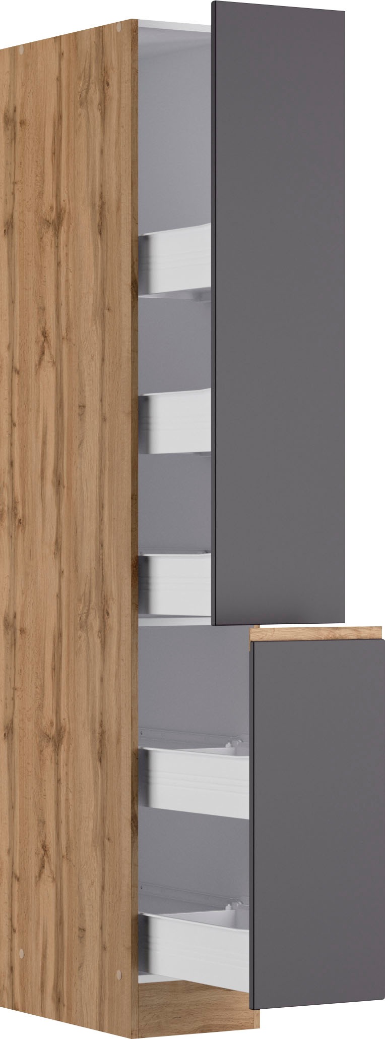 KOCHSTATION Apothekerschrank »KS-Riesa«, Breite 30 cm, MDF-Fronten