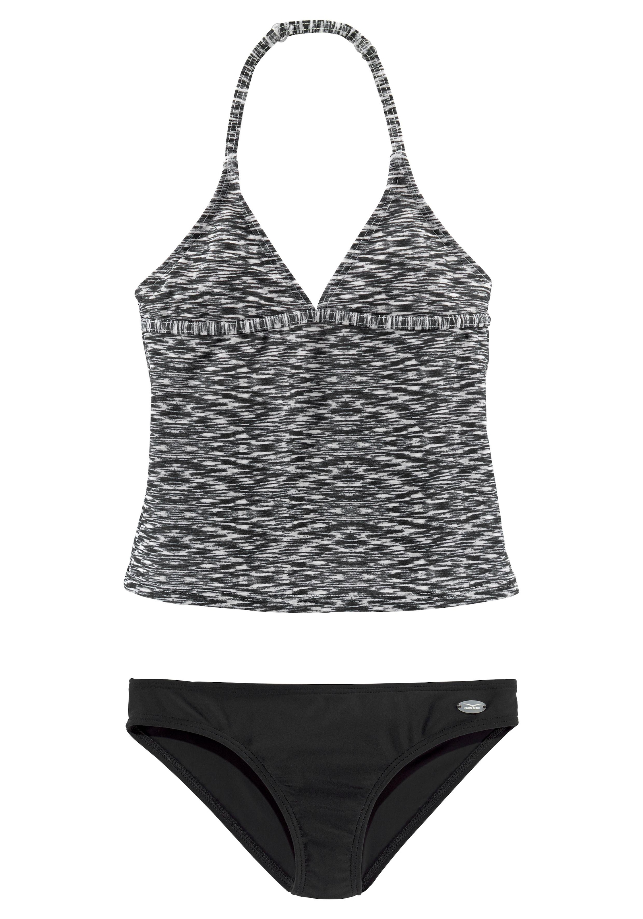 Tankini, verstellbare Träger, unifarbene Hose