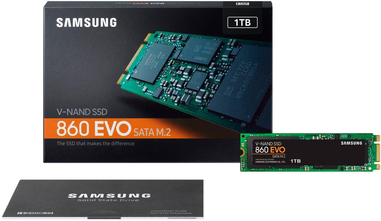 Samsung interne SSD »860 EVO SATA M.2-PCIe«, Anschluss SATA M.2