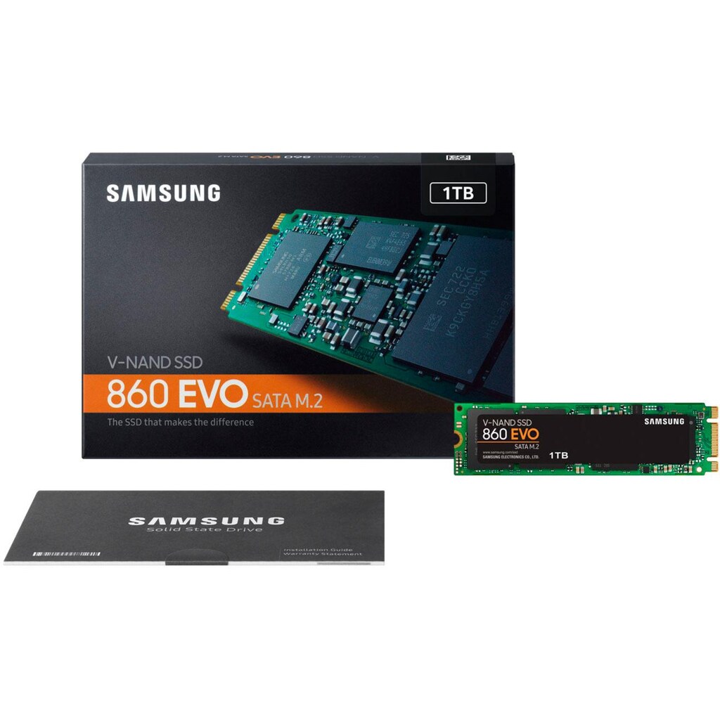 Samsung interne SSD »860 EVO SATA M.2-PCIe«, Anschluss SATA M.2