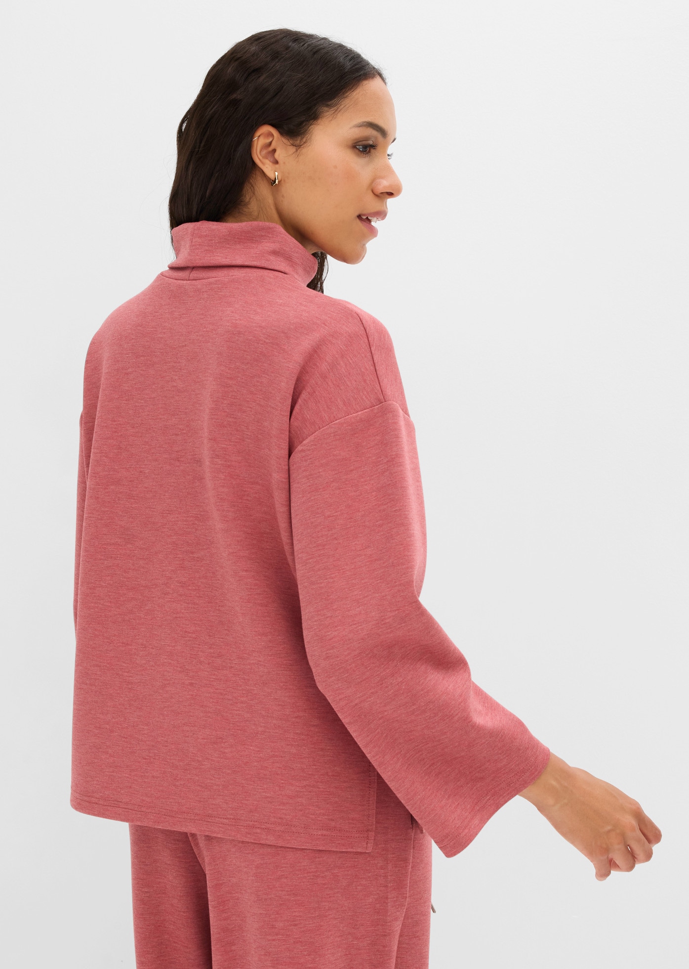 bonprix Sweatshirt , mit hohem Stehkragen, in Soft-Touch Qualität, lässig geschnitten
