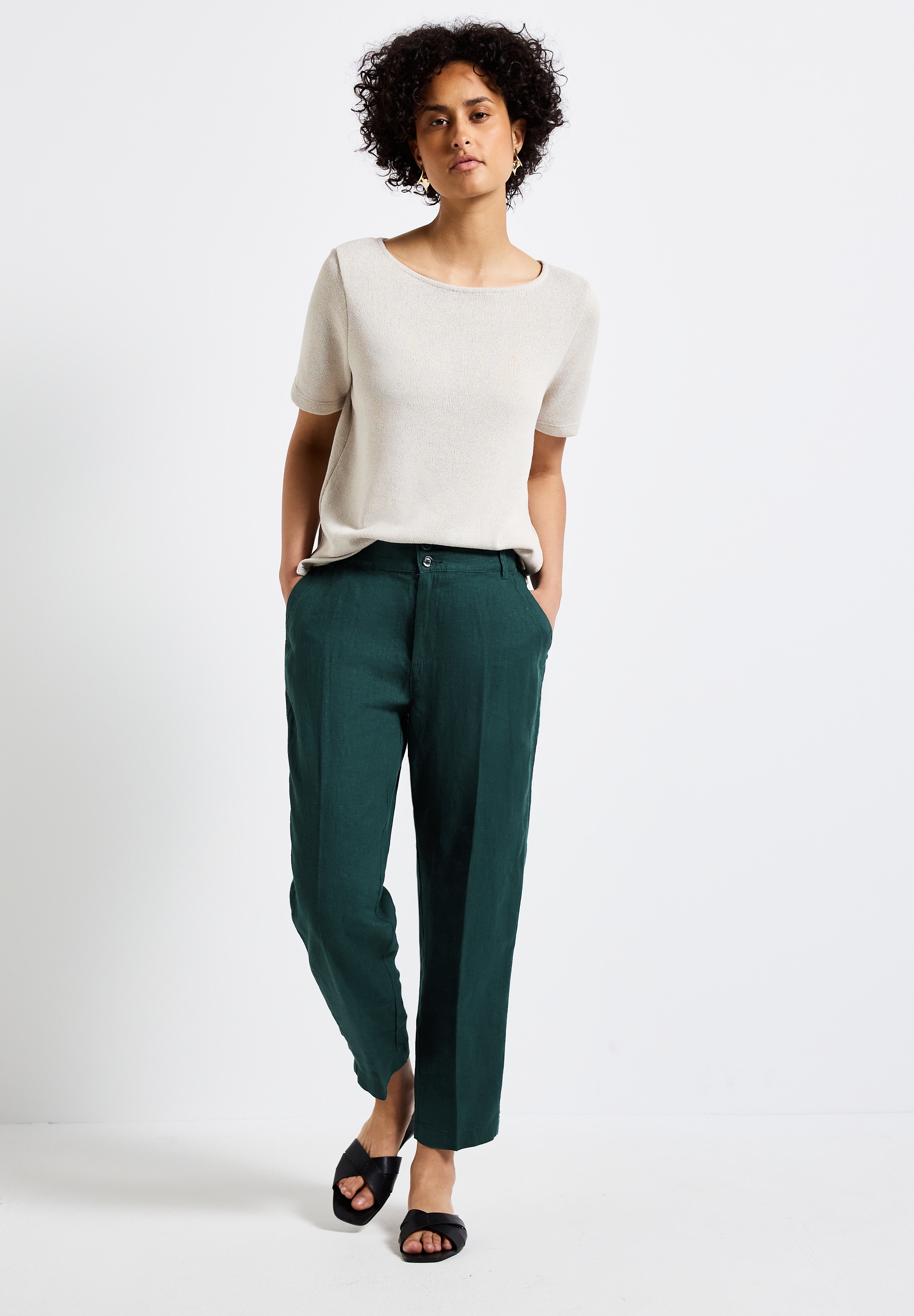 STREET ONE Chinohose, High Waist