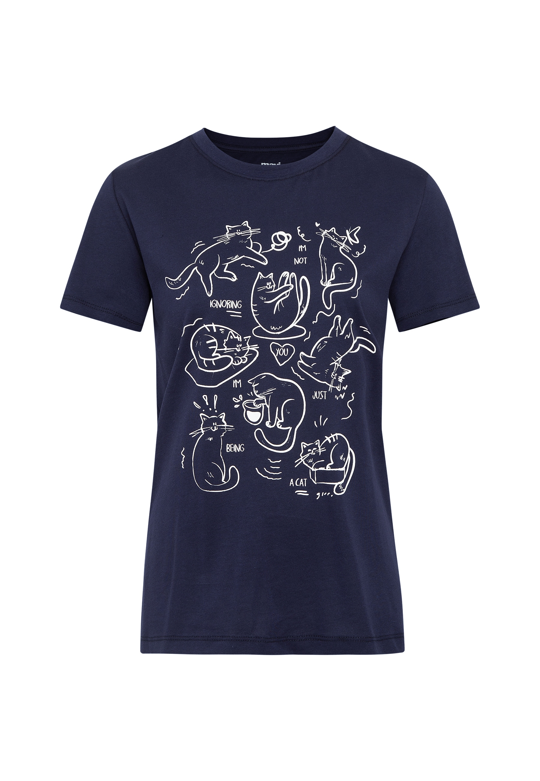 Mavi T-Shirt »CAT PRINTED TSHIRT« Katzen T-Shirt