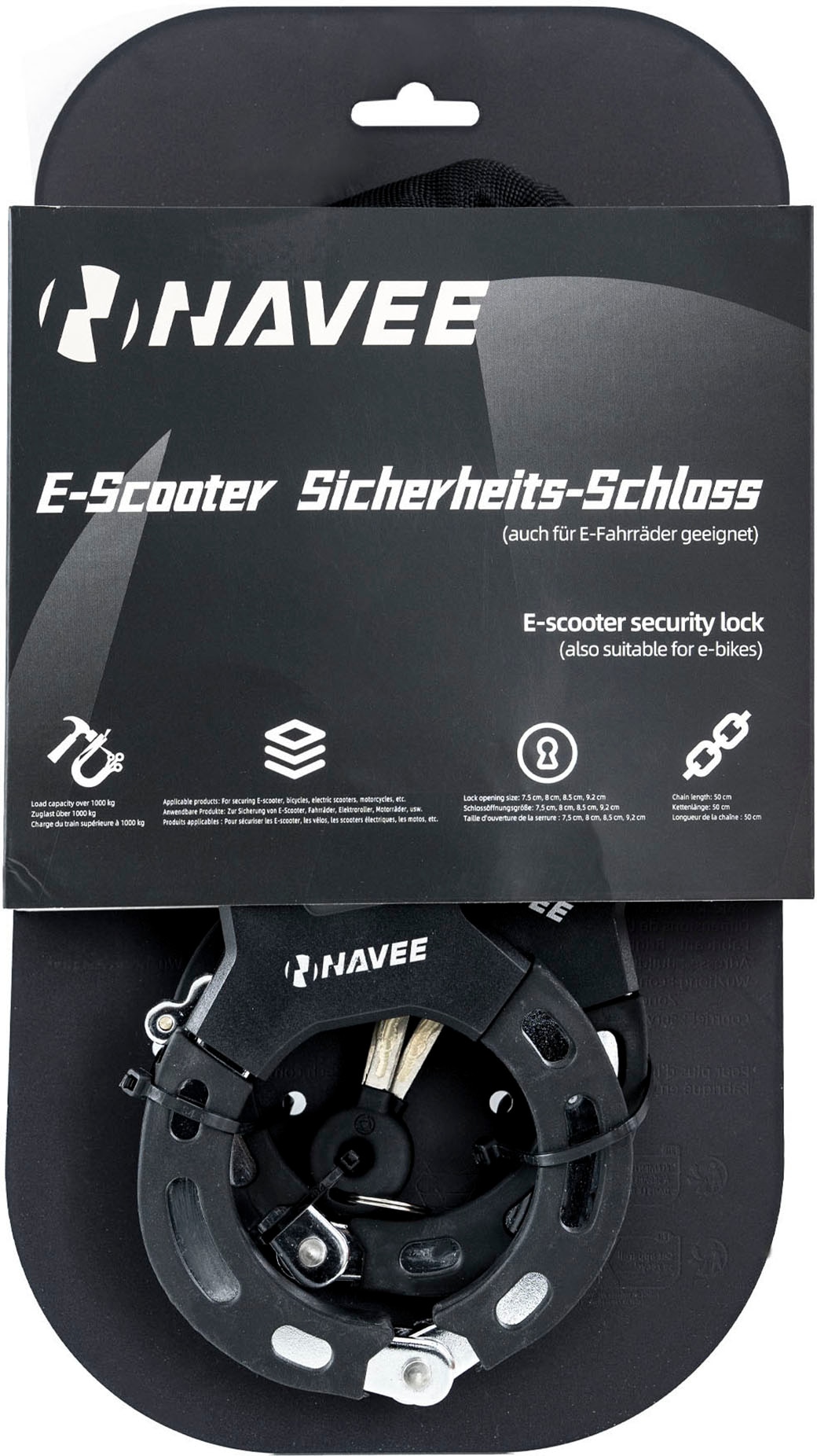 NAVEE Kettenschloss »NAVEE Handcuff locks«