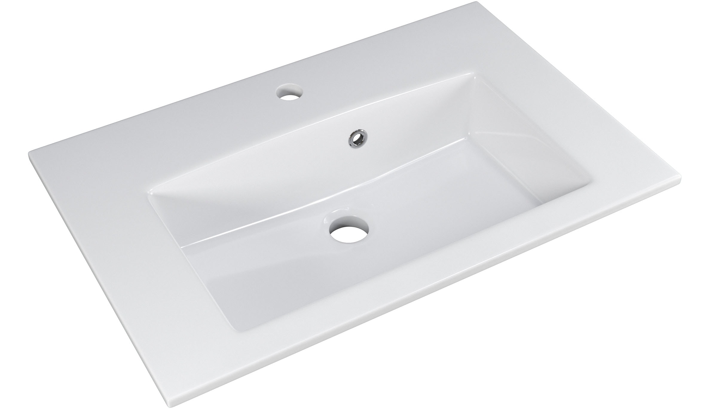 Saphir Badmöbel-Set »Trentino 2-teilig Mineralmarmor-Waschtisch mit LED-Spiegelschrank«, (3 St.), Badmöbel-Set 77cm breit, inkl. Türdämpfer, 3 Türen, 2 Auszügen