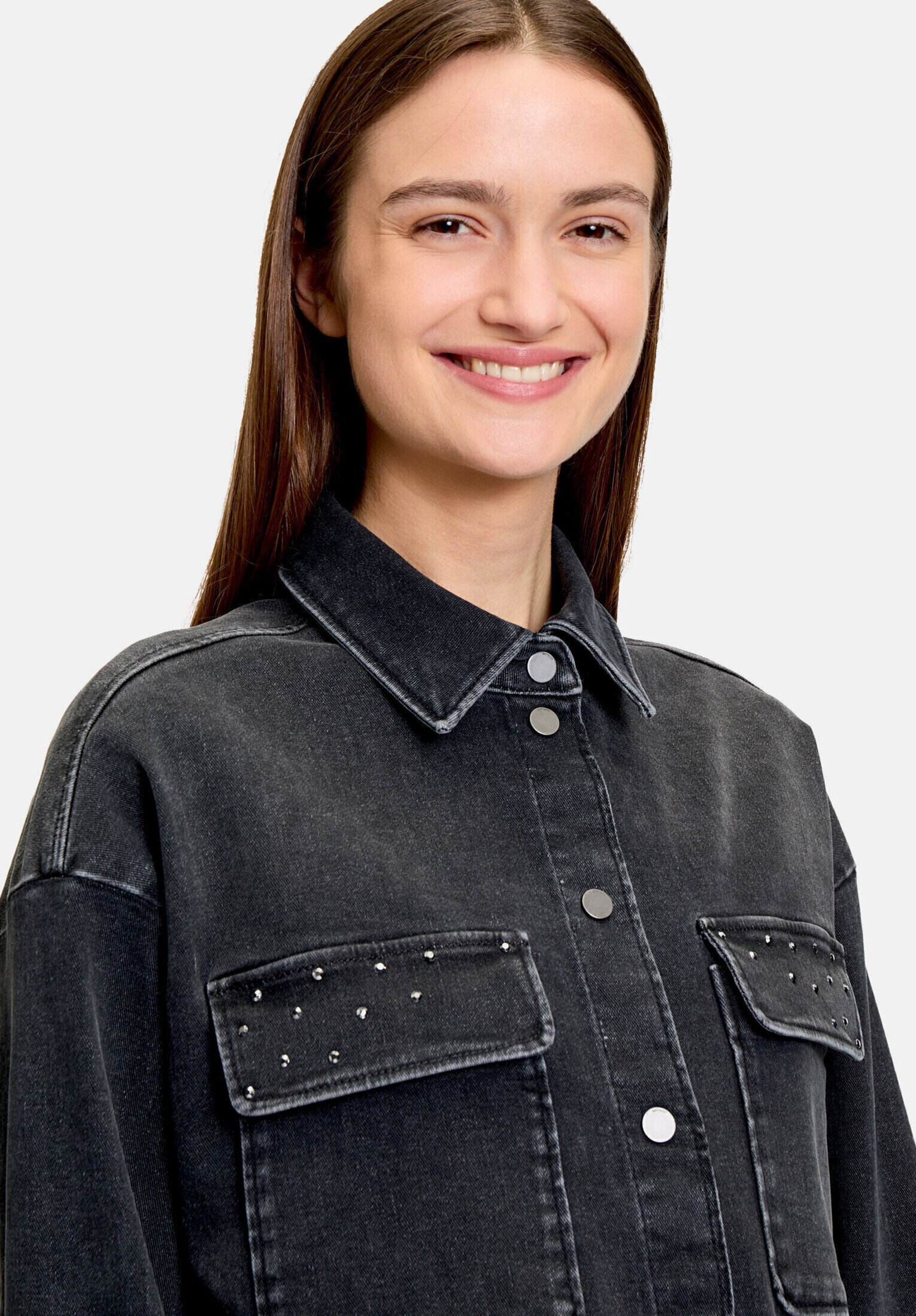 Betty&Co Jackenblazer »Damen mit aufgesetzten Taschen«