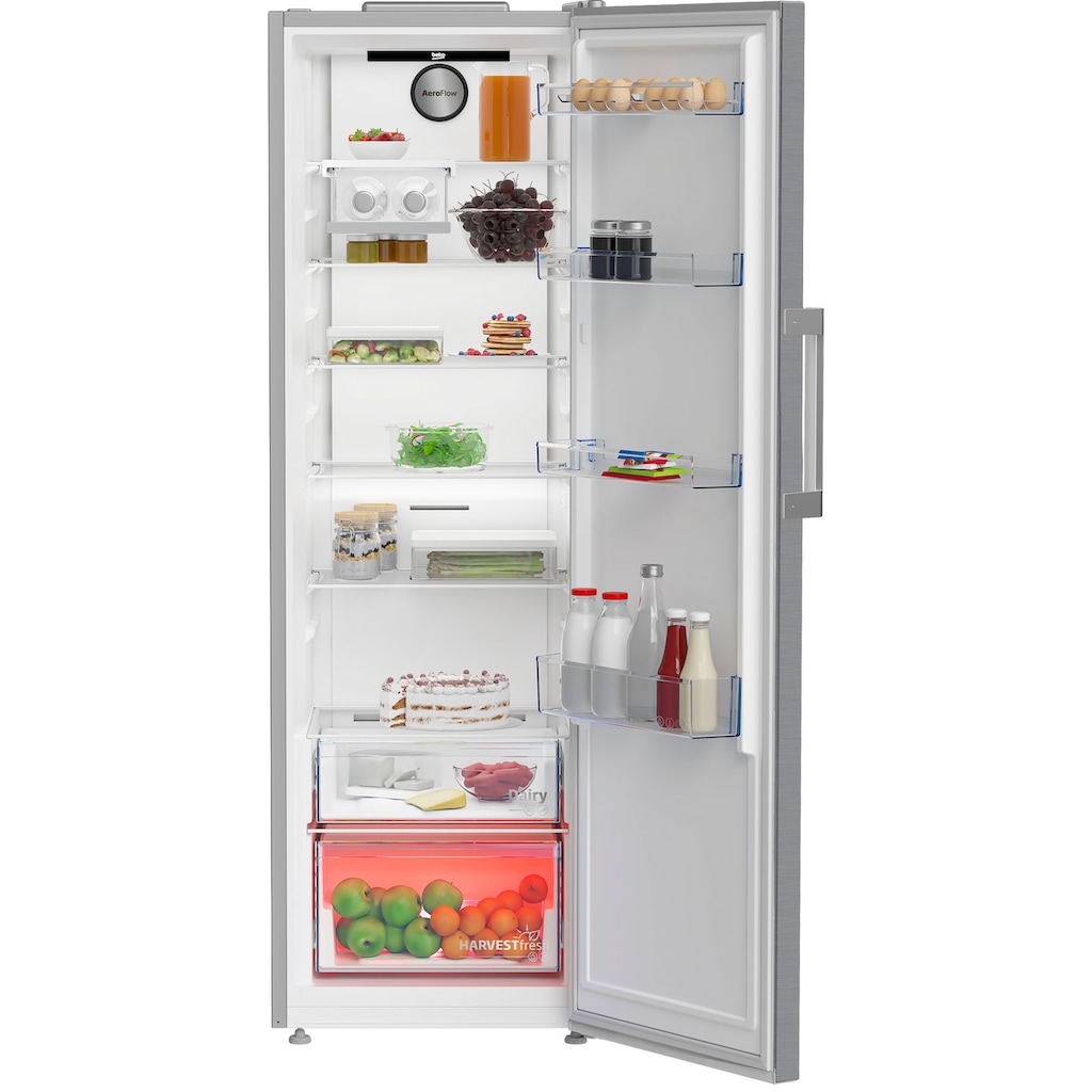 BEKO Kühlschrank »B3RMLNE444HXB«, B3RMLNE444HXB 7284643790, 186,5 cm hoch, 59,7 cm breit