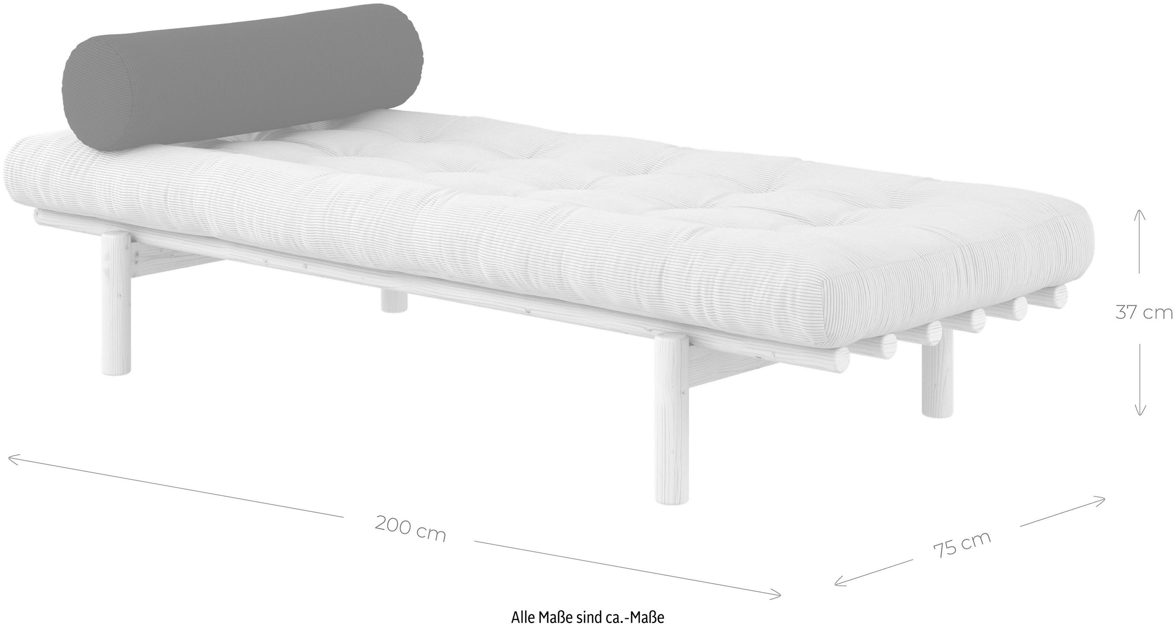 Karup Design Daybed »Next«, (Set, 2 tlg.), aus massiven Kiefernholz, inkl. Futonmatratze