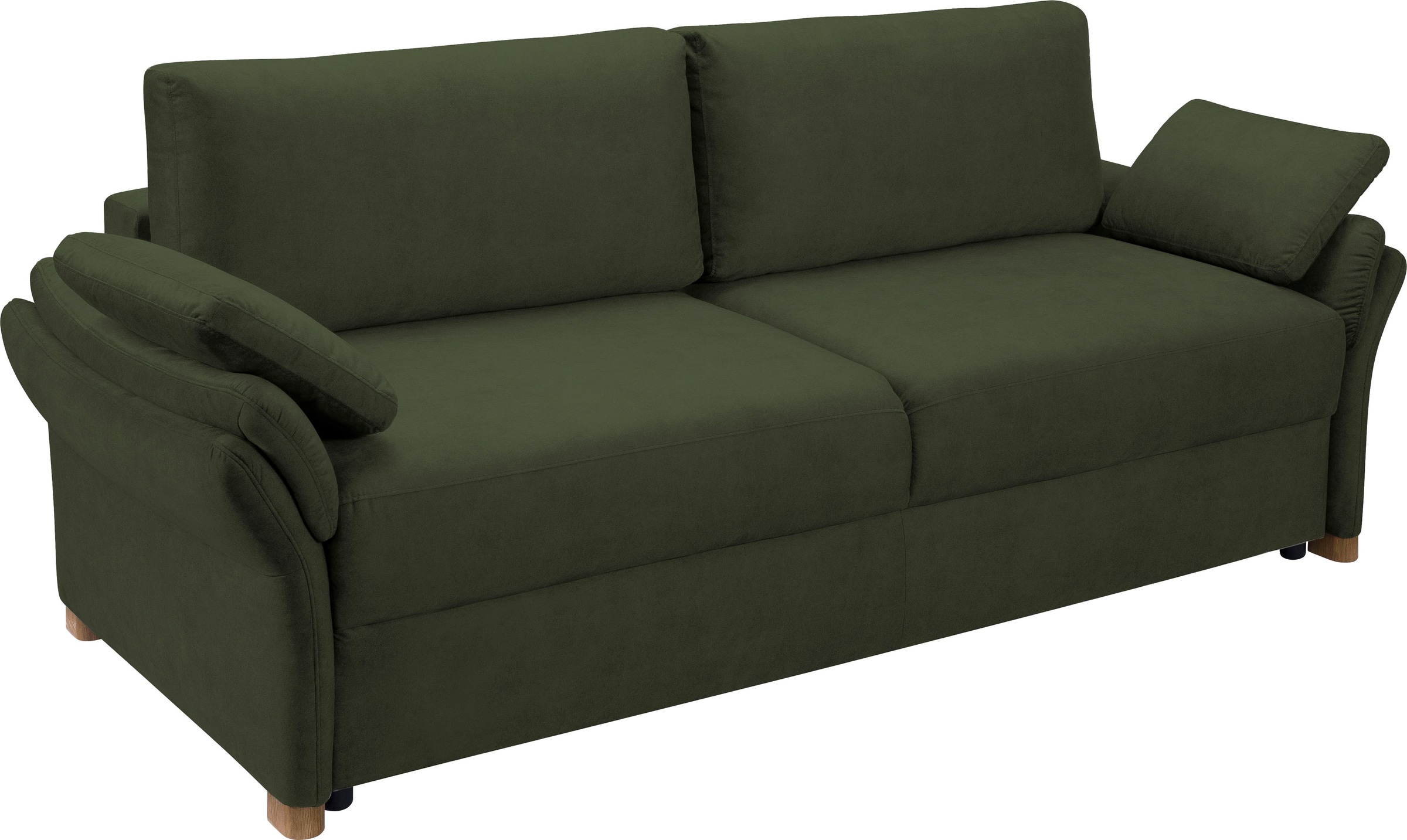 exxpo - sofa fashion 3-Sitzer »hochwertiger Sitzaufbau für hohen Sitzkomfort, bequeme Armlehnen«, inkl. Boxspring/Federkern-Polsterung, Bettfunktion und Bettkasten