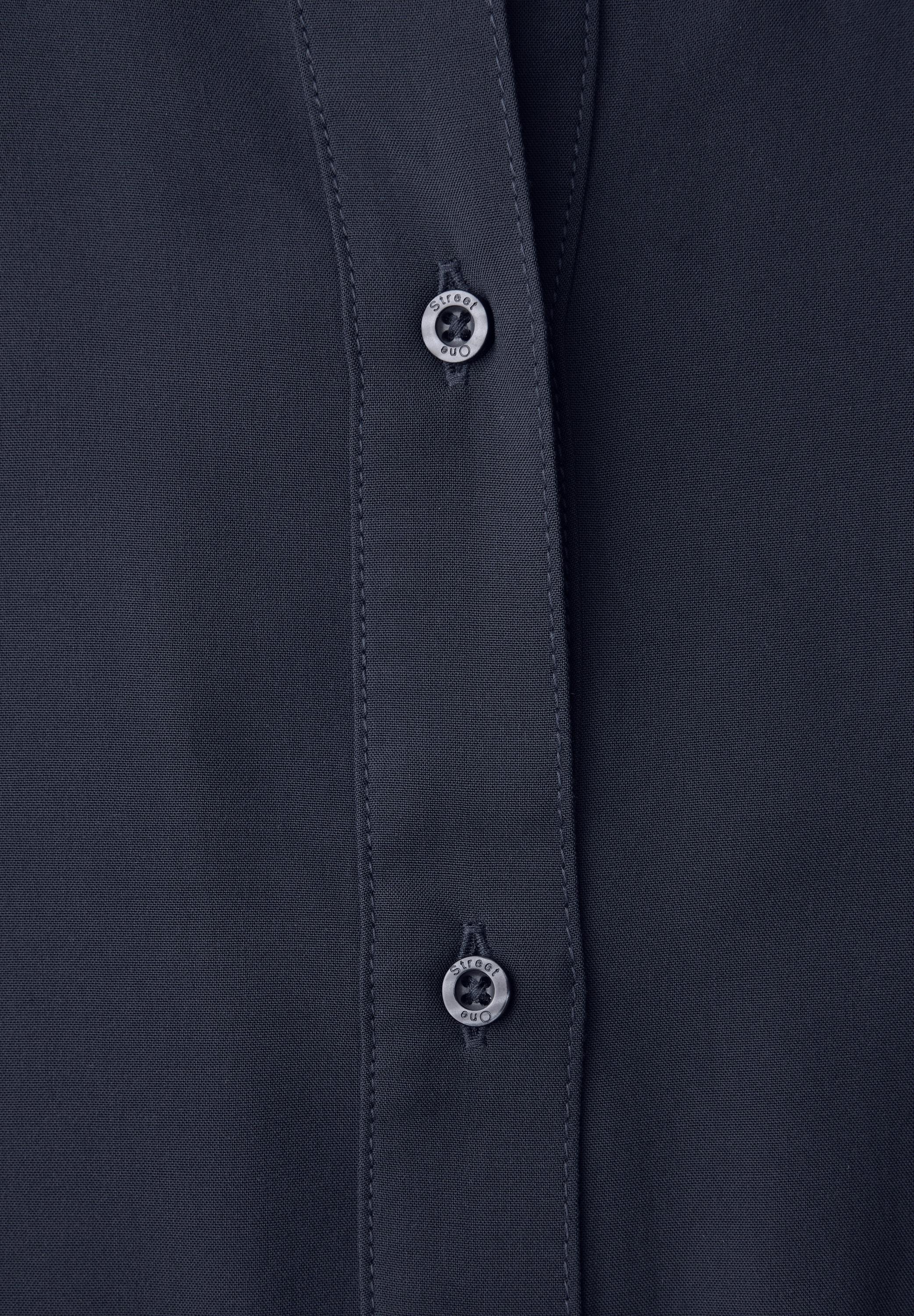 STREET ONE Langarmbluse mit College-Style Details