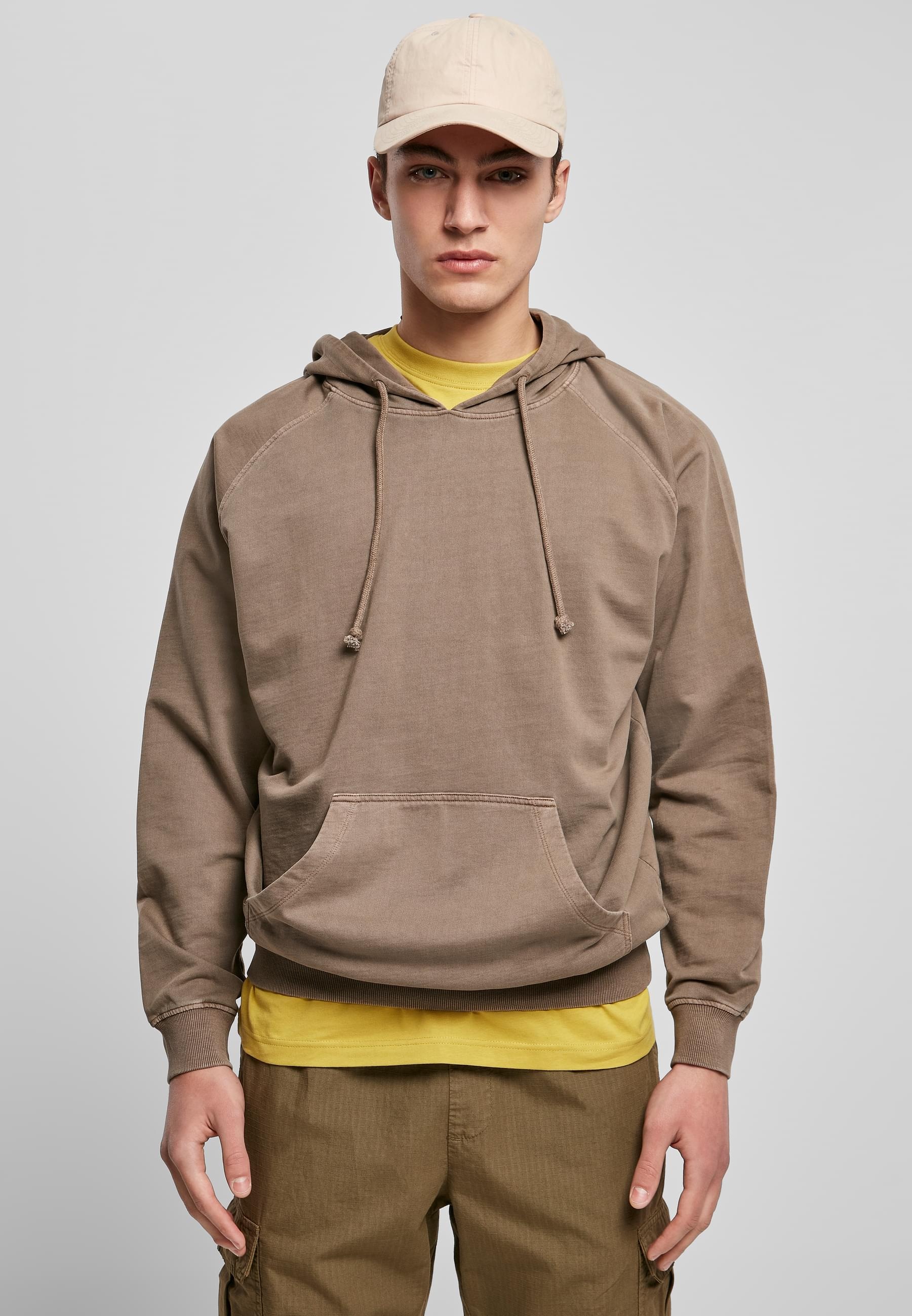 URBAN CLASSICS Sweatshirt »Urban Classics Herren Overdyed Hoody«, (1 tlg.)