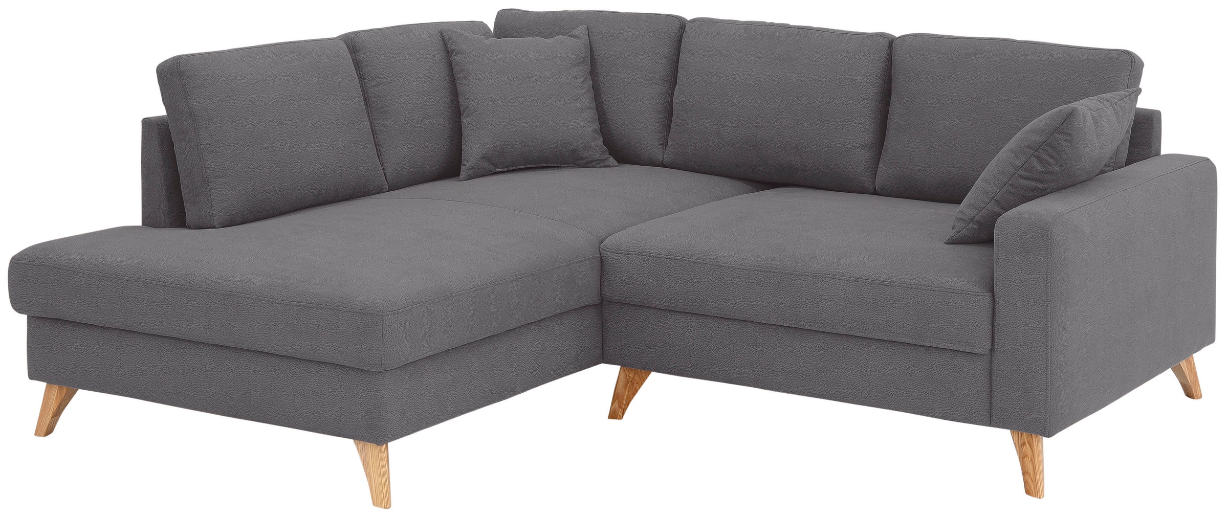 Home affaire Ecksofa Stanza Luxus, besonders hohe Belastbarkeit pro Sitzplatz: 140 kg; incl. 2 Zierkissen