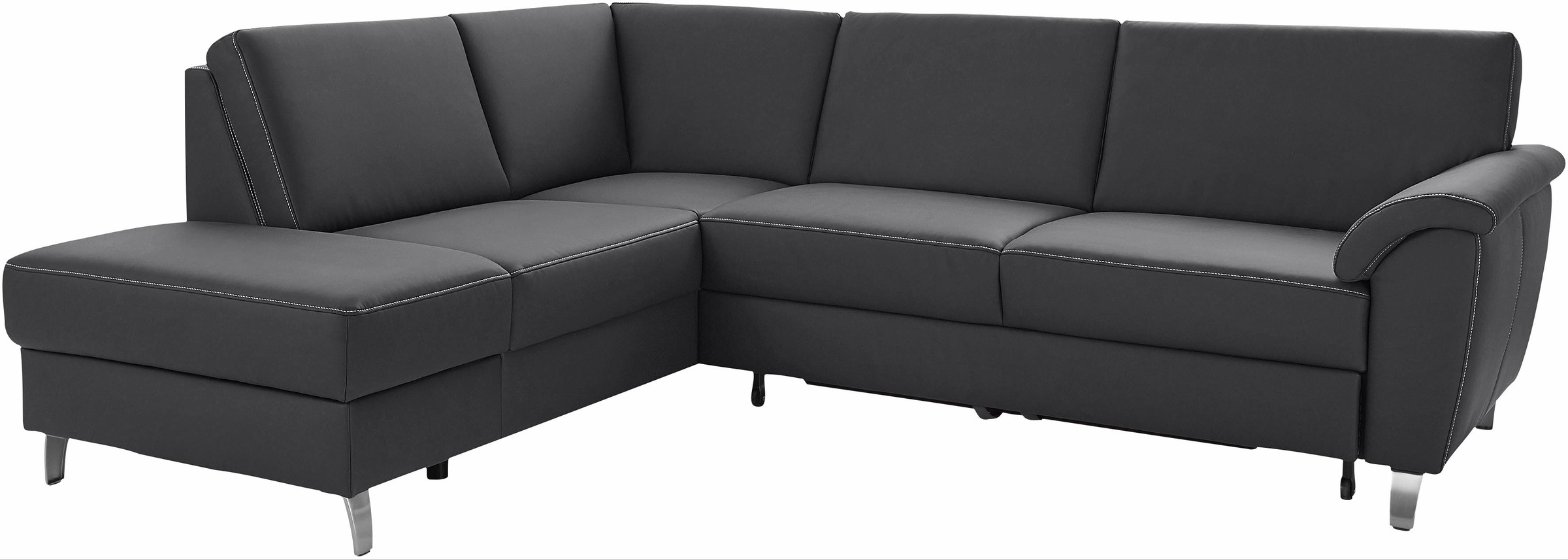 sit&more Ecksofa »Texel L-Form«, mit Federkern, wahlweise mit Bettfunktion und Bettkasten