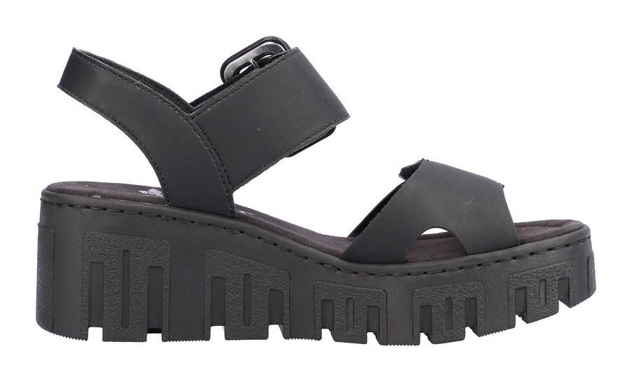 Rieker Wedge Sandal Black 38 3