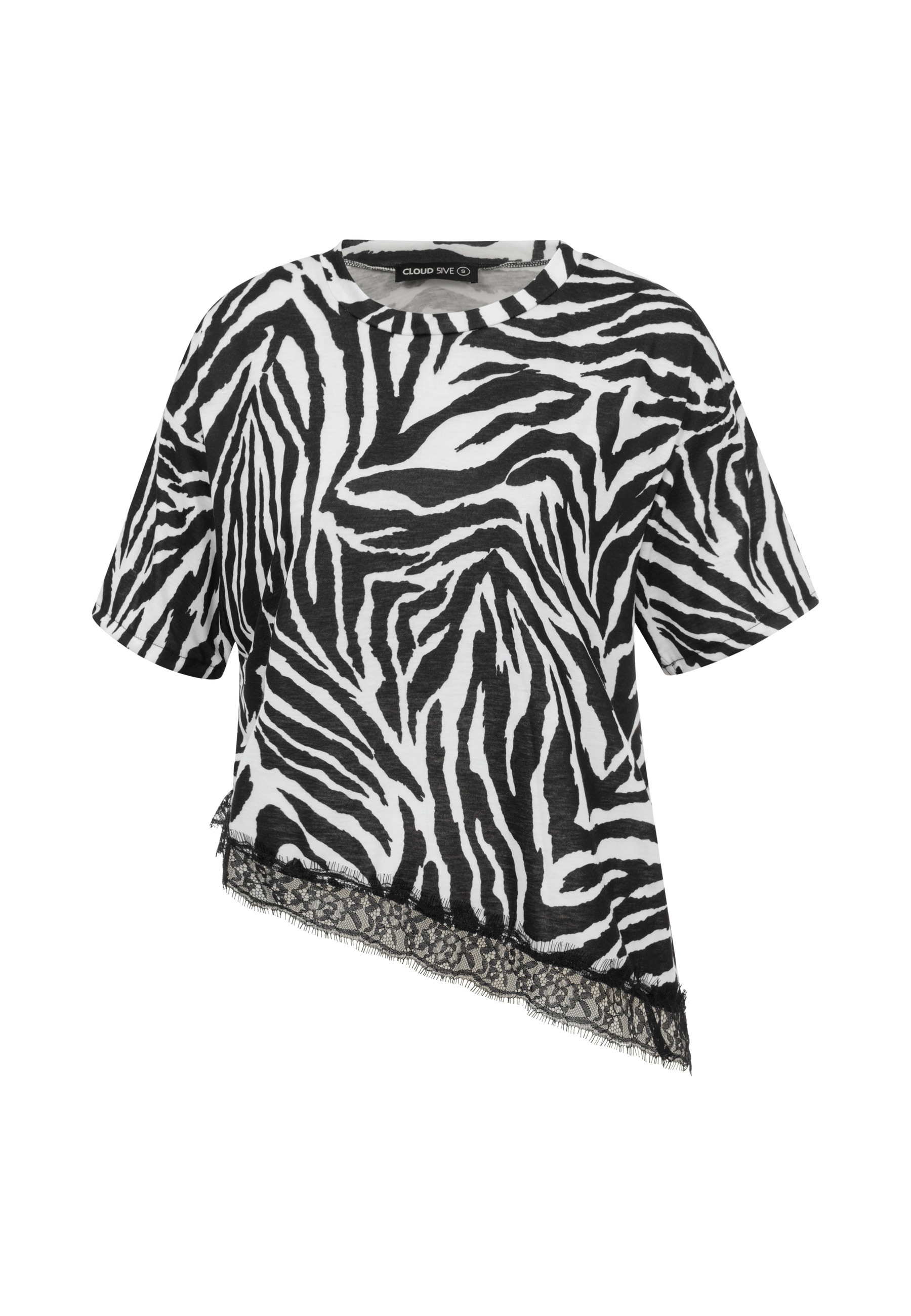 CLOUD 5IVE T-Shirt "CLOUD 5IVE Asymetric Lace Shirt" 1
