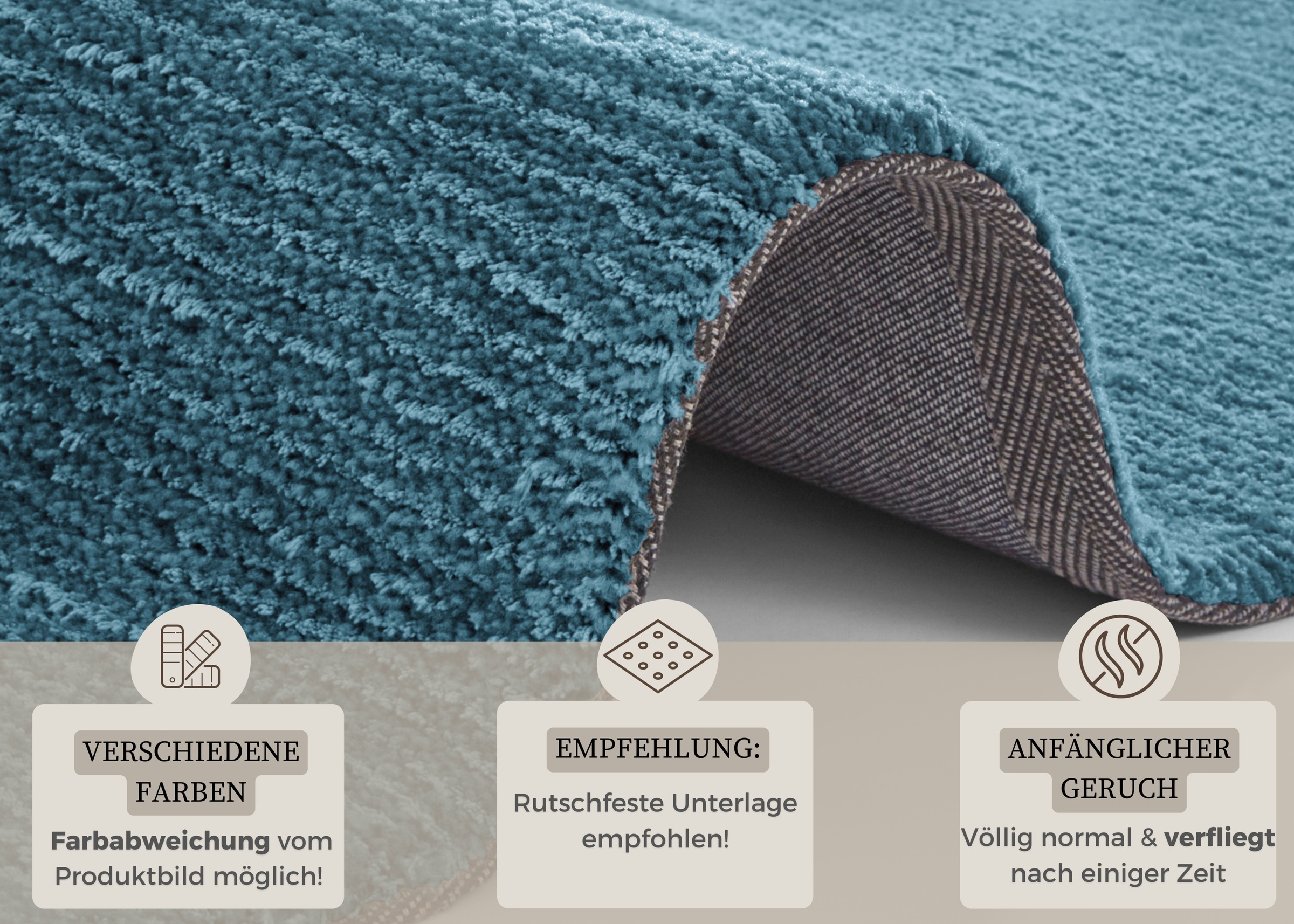 HANSE Home Teppich »Supersoft«, rechteckig, 10 mm Höhe, Kurzflor, Läufer Modern, Einfarbig, Wohnzimmer, Schlafzimmer