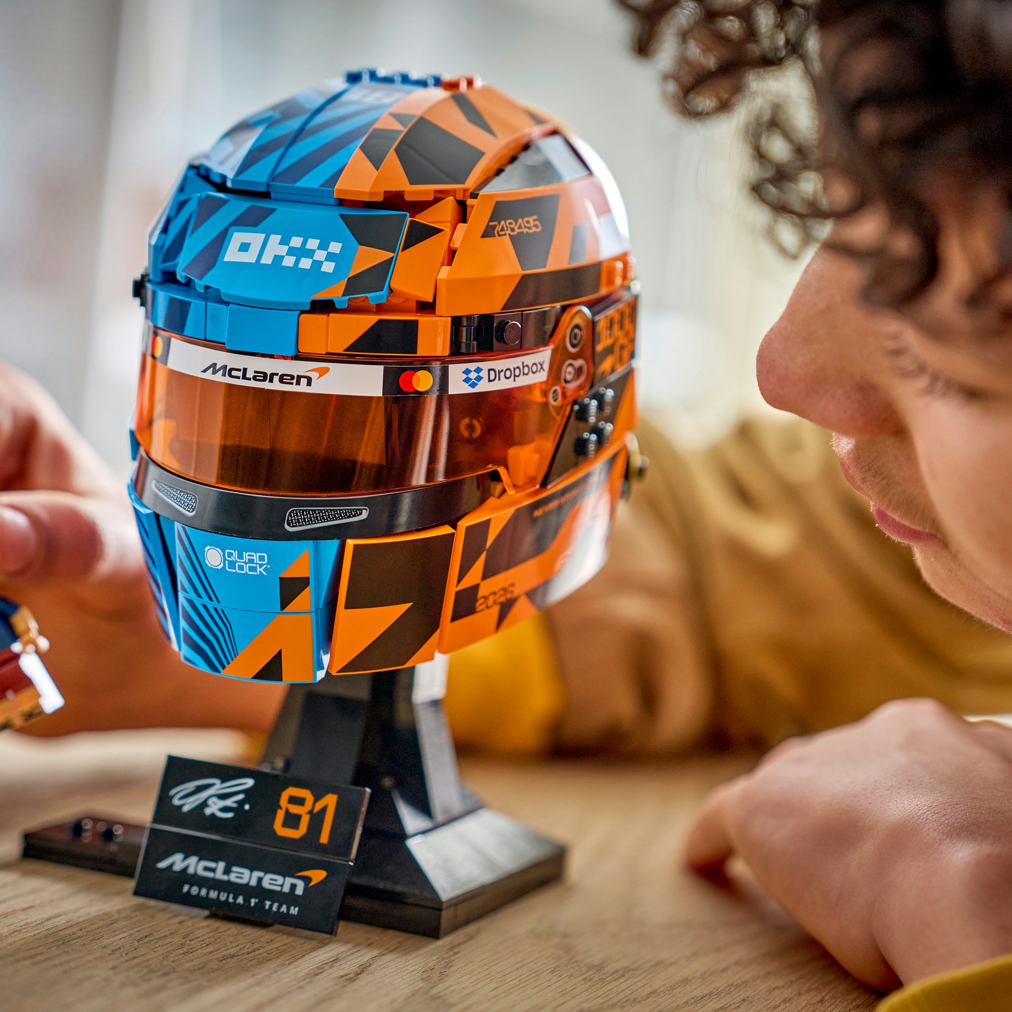 LEGO® Konstruktionsspielsteine »McLaren Mastercard F1 Team Oscar Piastri Helm (43017)« LEGO Editions Formula 1