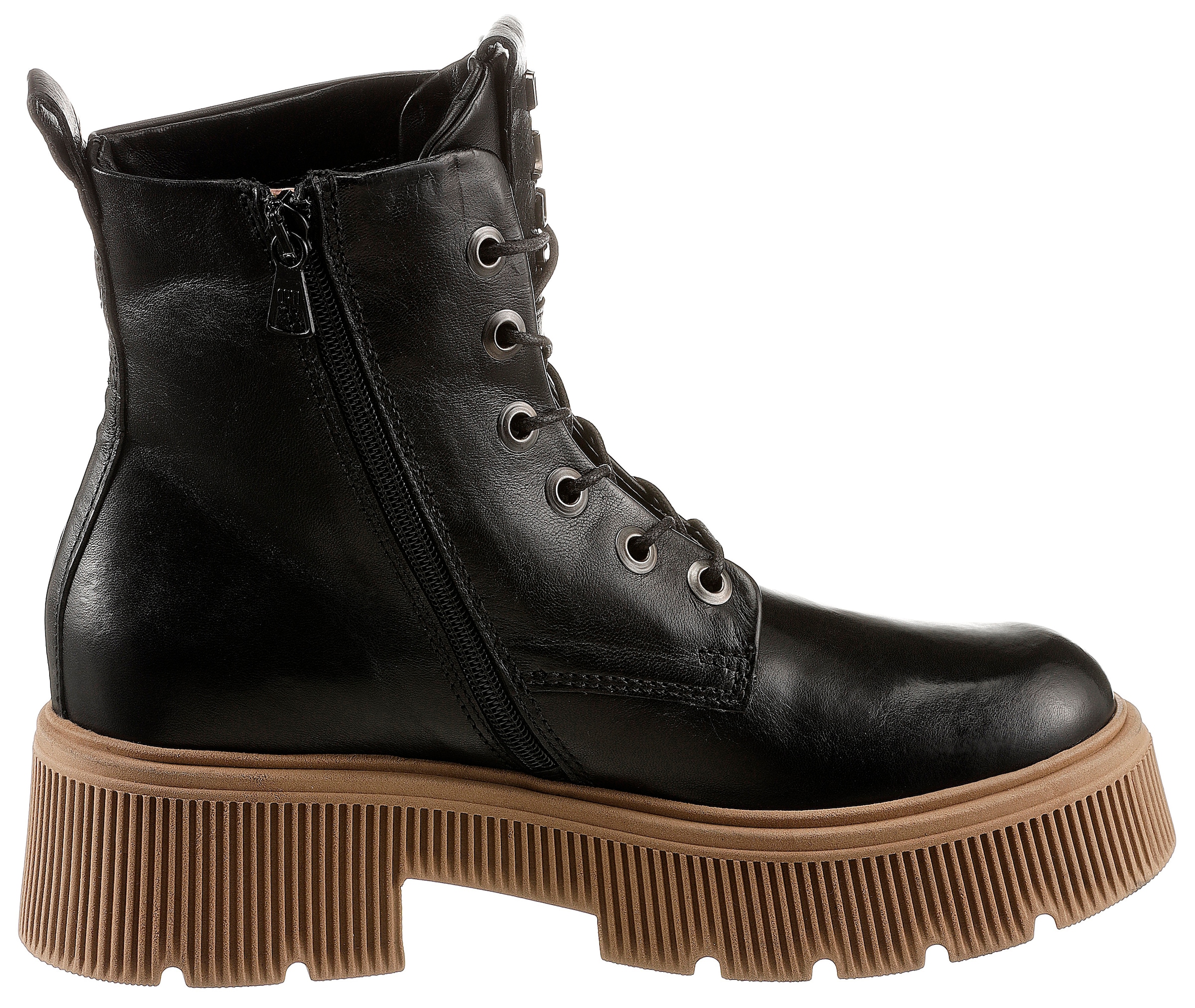 Mjus Schnürstiefelette »BOMBACOLOR«