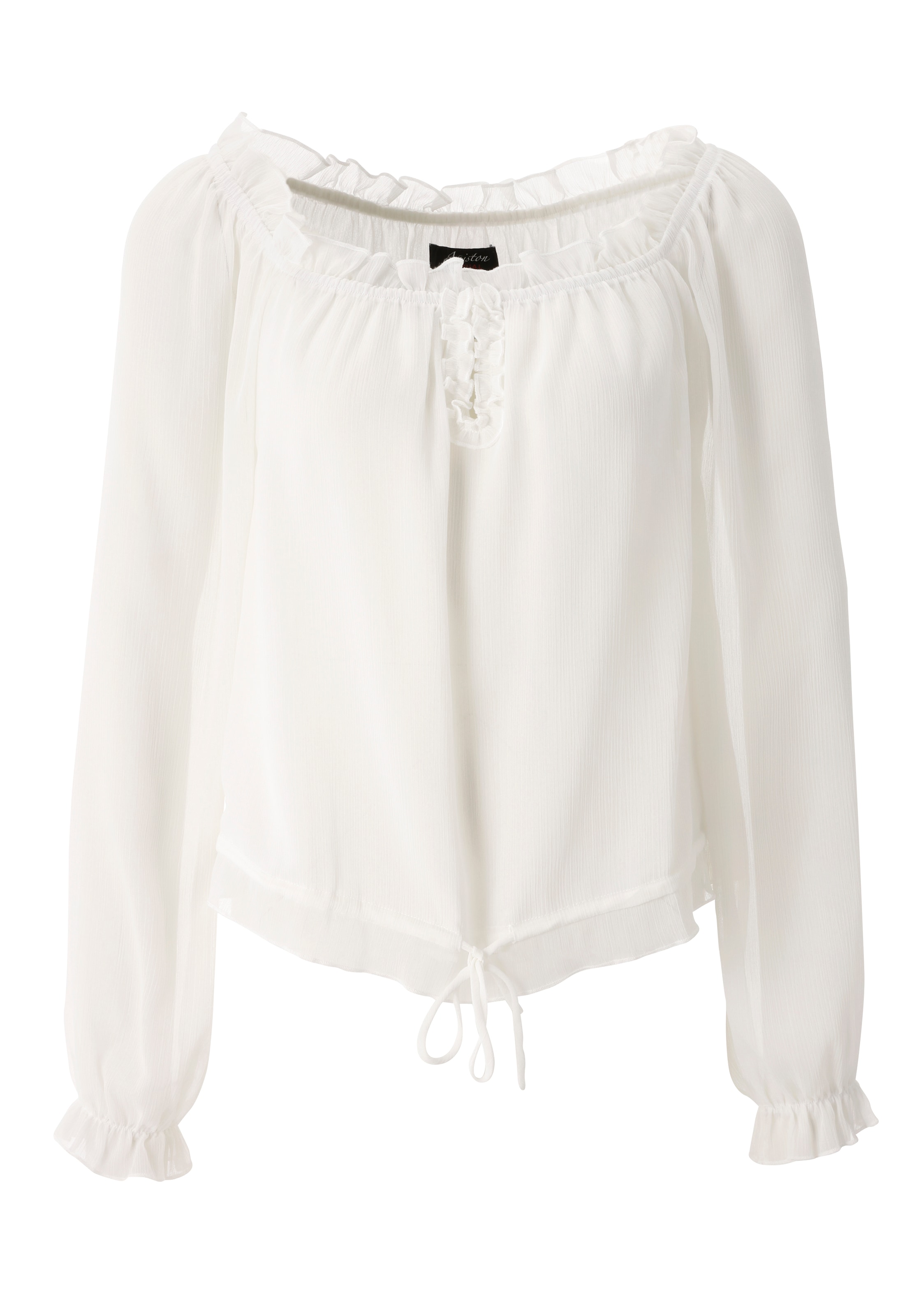 Aniston CASUAL Schlupfbluse aus strukturiertem Chiffon