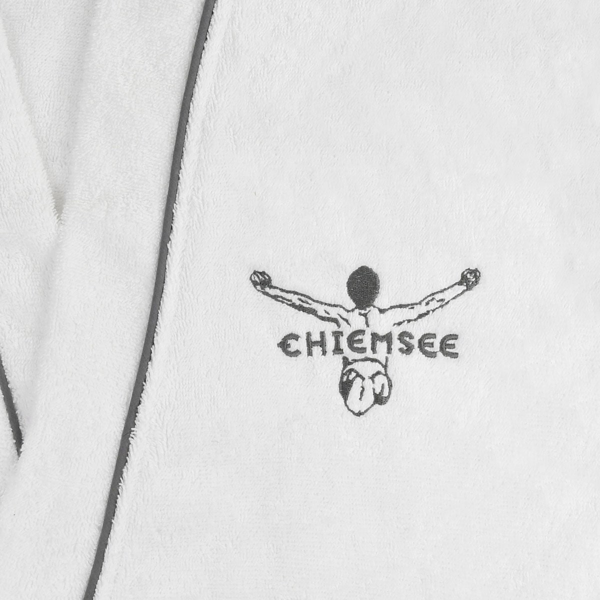 Chiemsee Bademantel »Chiemsee Bademantel Venice für Damen und Herren, ideal für Sauna & Spa«, (1 St.), Logostickerei auf der Brust