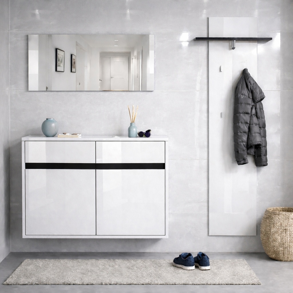 OTTO home Garderoben-Set "Locco Flurmöbel, Dielenmöbel, Flurschrank, Flurgarderobe B: ca 150 cm" 3 Stk. tlg.