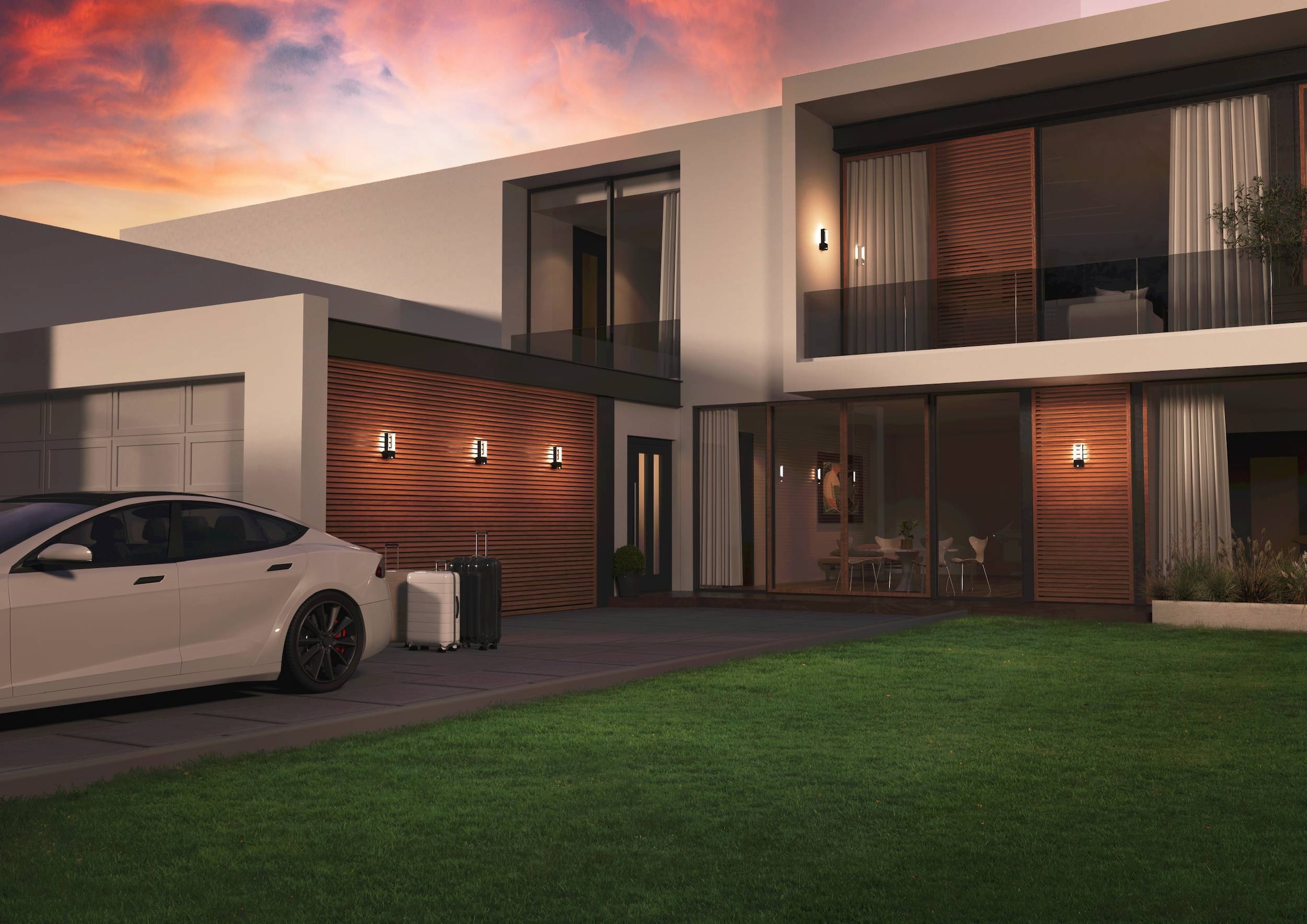 EGLO Wandleuchte »Riforano Wandlampe, Aluminum-Guss und Kunststoff, IP44, Außenleuchte« LED-Modul 1 Stk. Warmweiß Wand-/Deckenleuchte - L11 x H29 x AL9,5 cm - schwarz - 2X5W inkl.